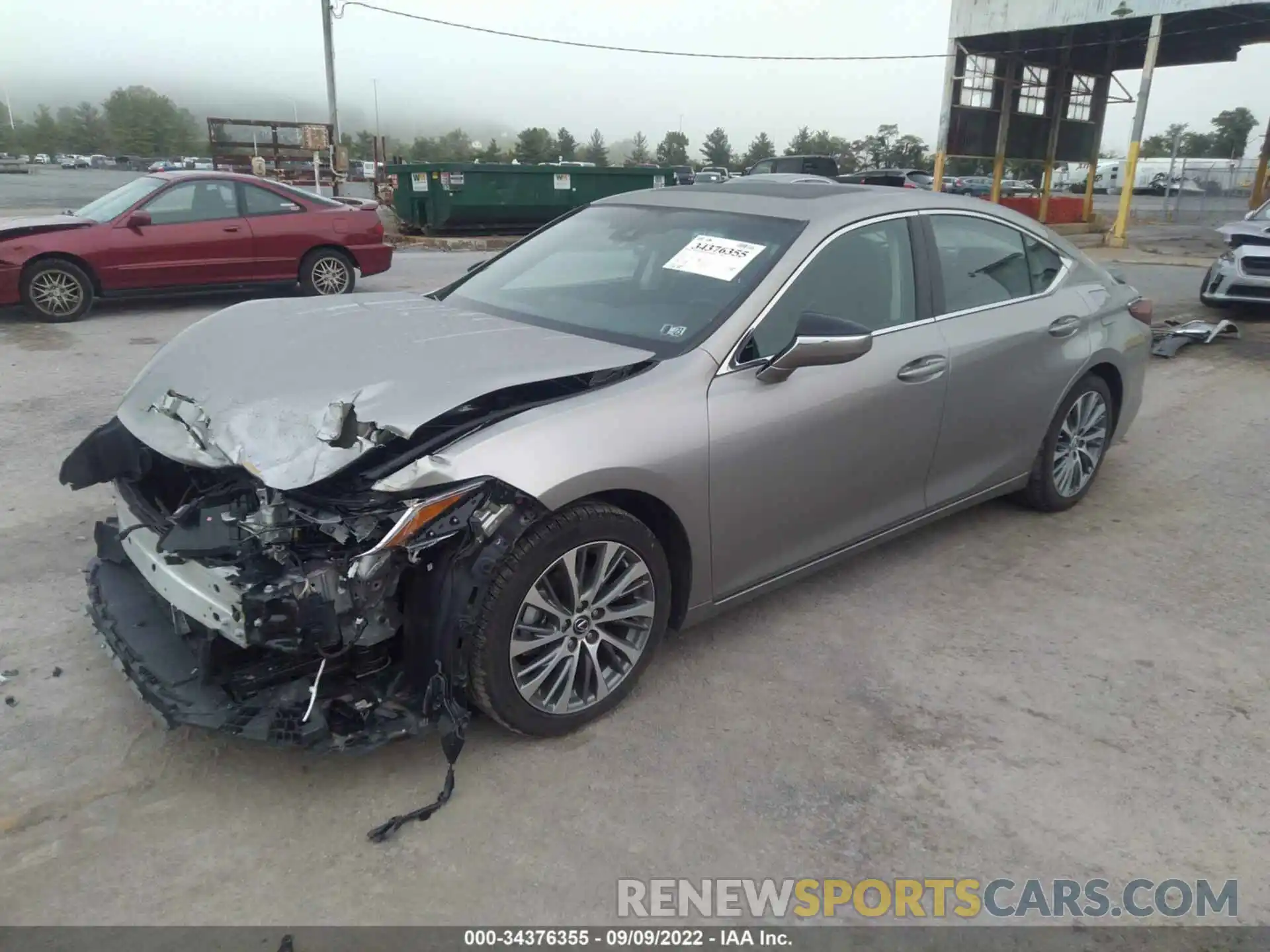 2 Photograph of a damaged car 58ADZ1B12LU079093 LEXUS ES 2020