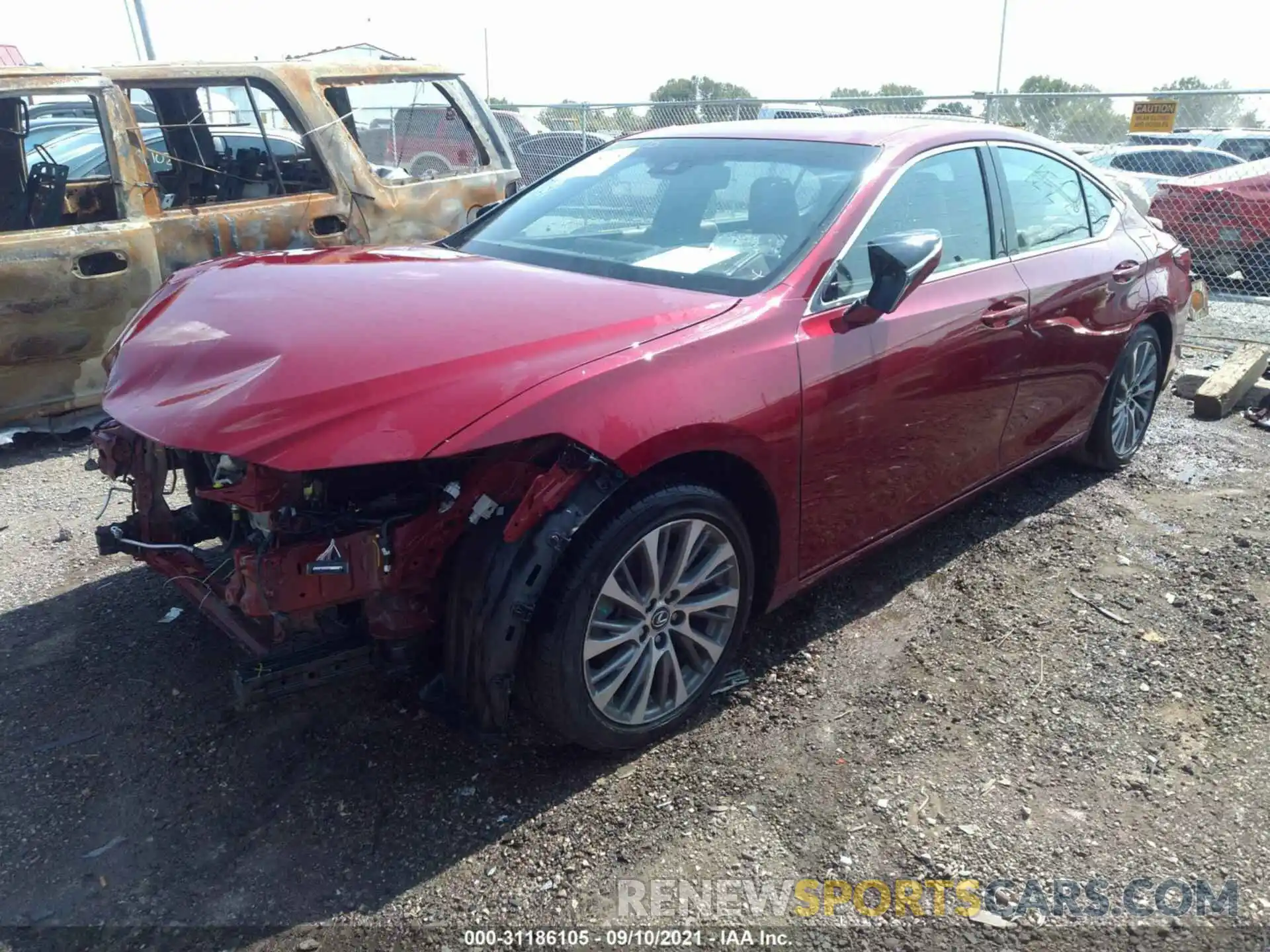 2 Photograph of a damaged car 58ADZ1B13LU067759 LEXUS ES 2020