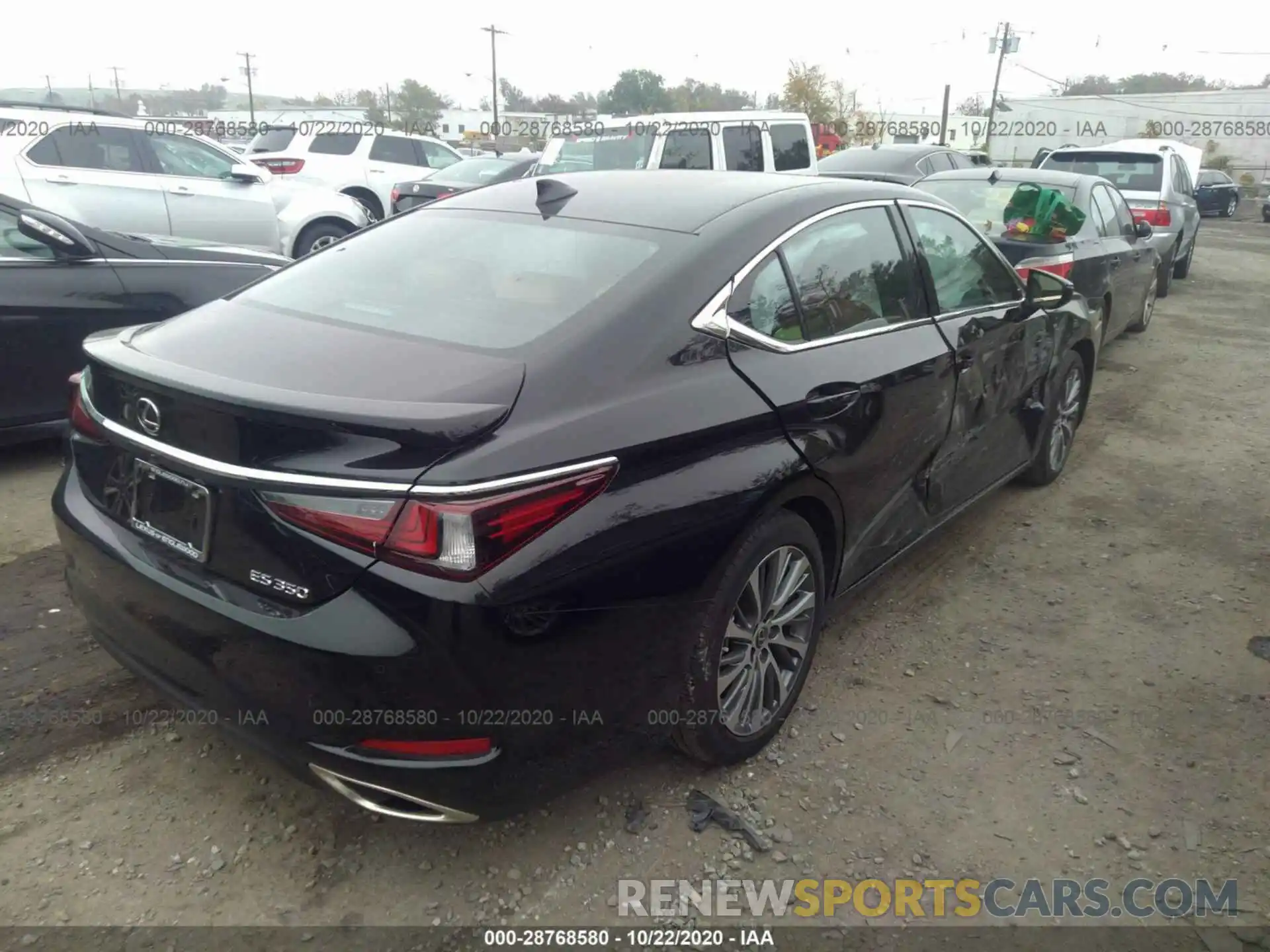 4 Photograph of a damaged car 58ADZ1B13LU072735 LEXUS ES 2020