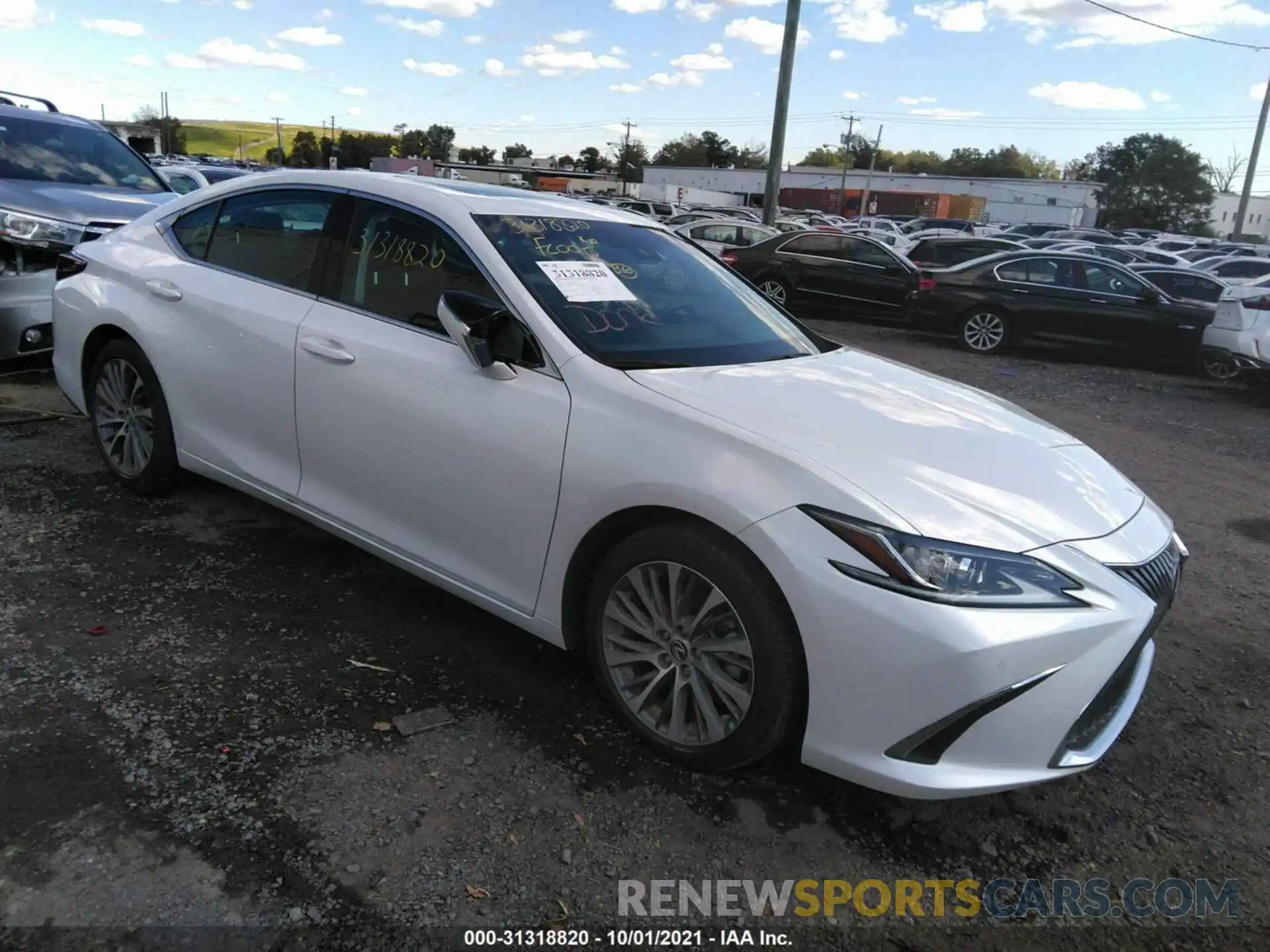 1 Photograph of a damaged car 58ADZ1B13LU076283 LEXUS ES 2020