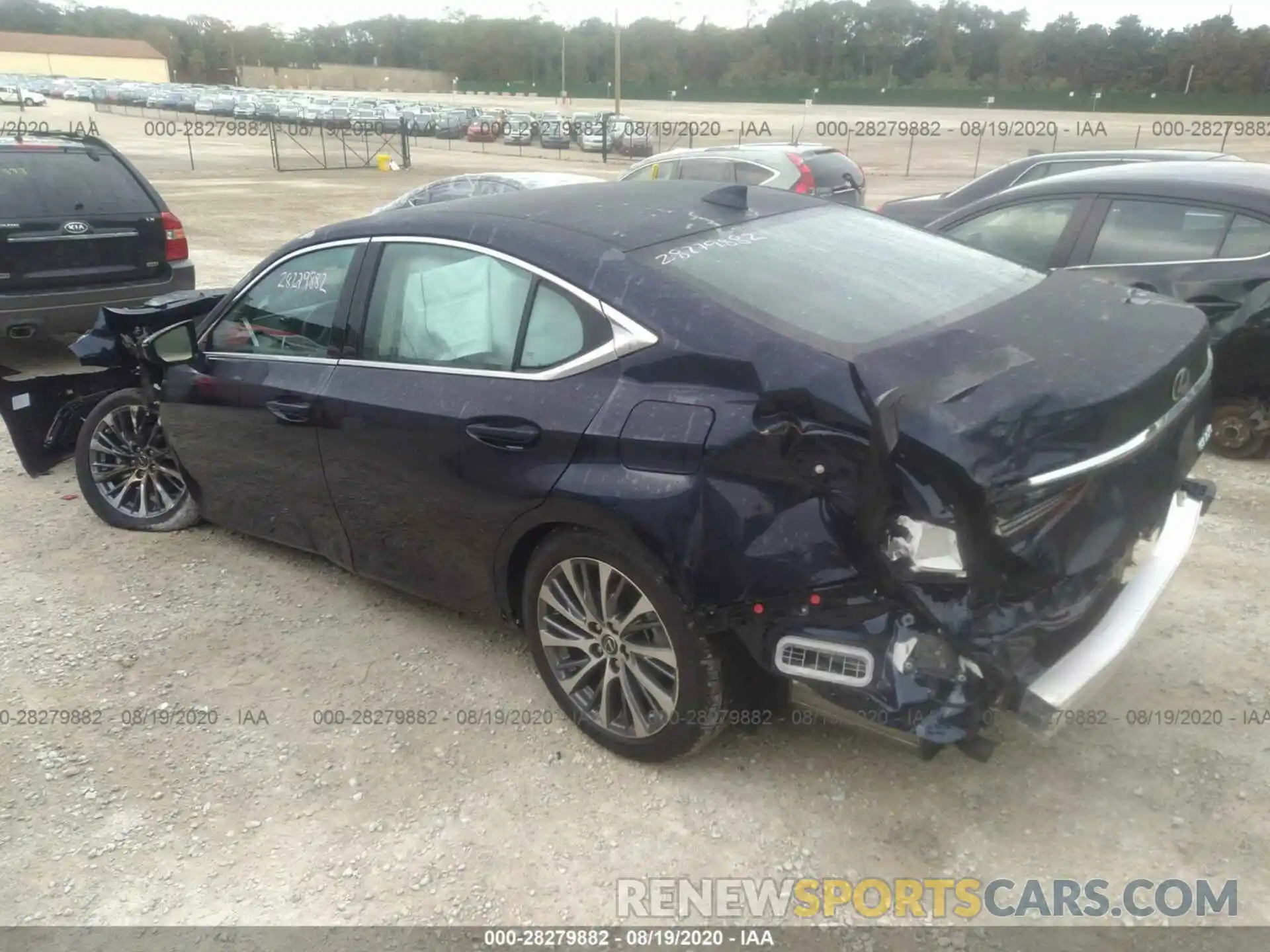 3 Photograph of a damaged car 58ADZ1B14LU065325 LEXUS ES 2020