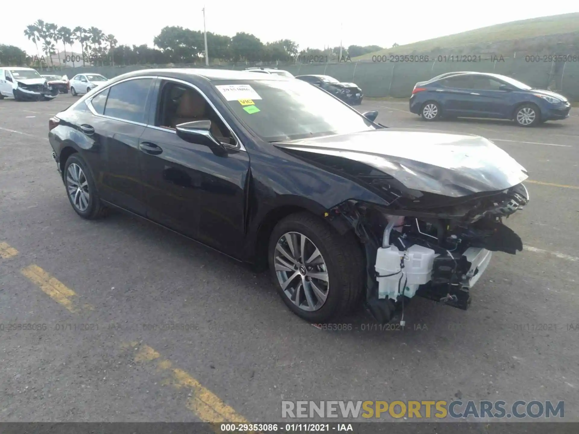 1 Photograph of a damaged car 58ADZ1B14LU078236 LEXUS ES 2020