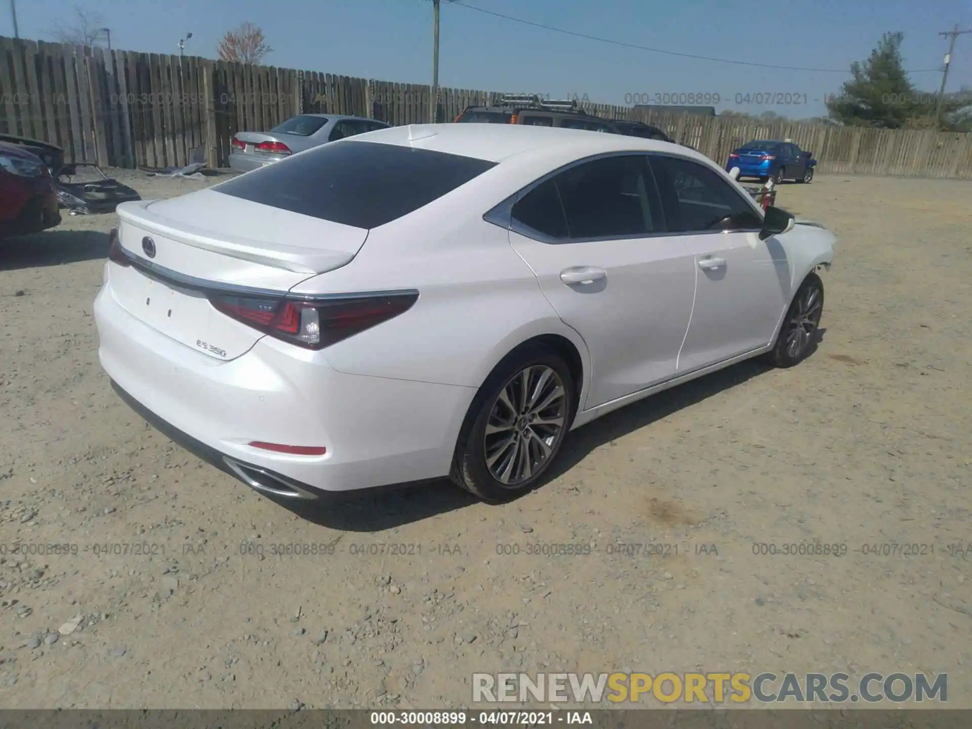 4 Фотография поврежденного автомобиля 58ADZ1B15LU064085 LEXUS ES 2020