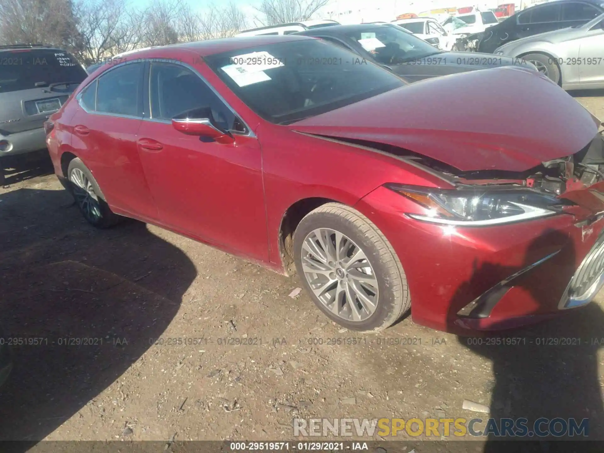 1 Photograph of a damaged car 58ADZ1B15LU065544 LEXUS ES 2020