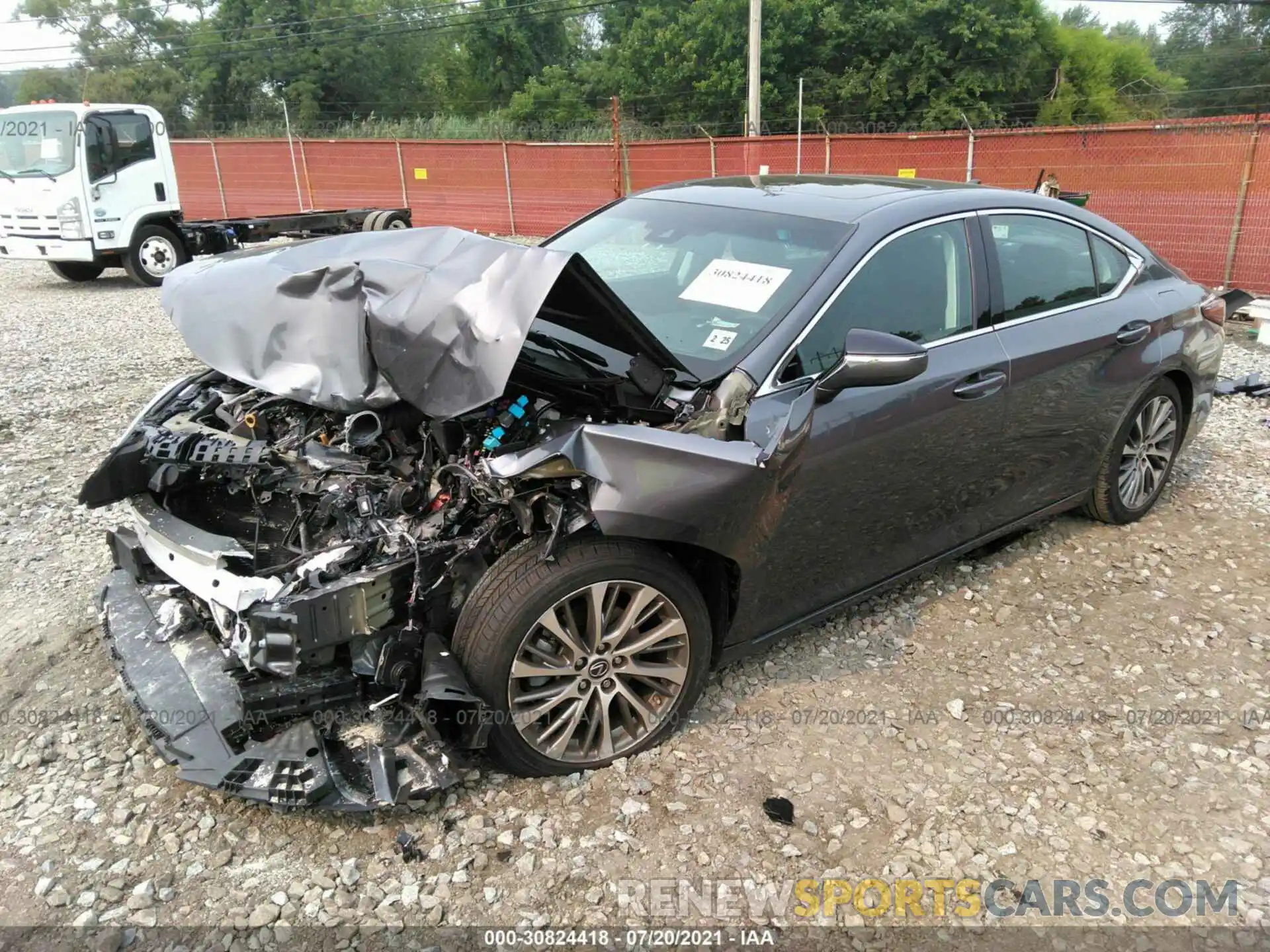 2 Photograph of a damaged car 58ADZ1B16LU057422 LEXUS ES 2020