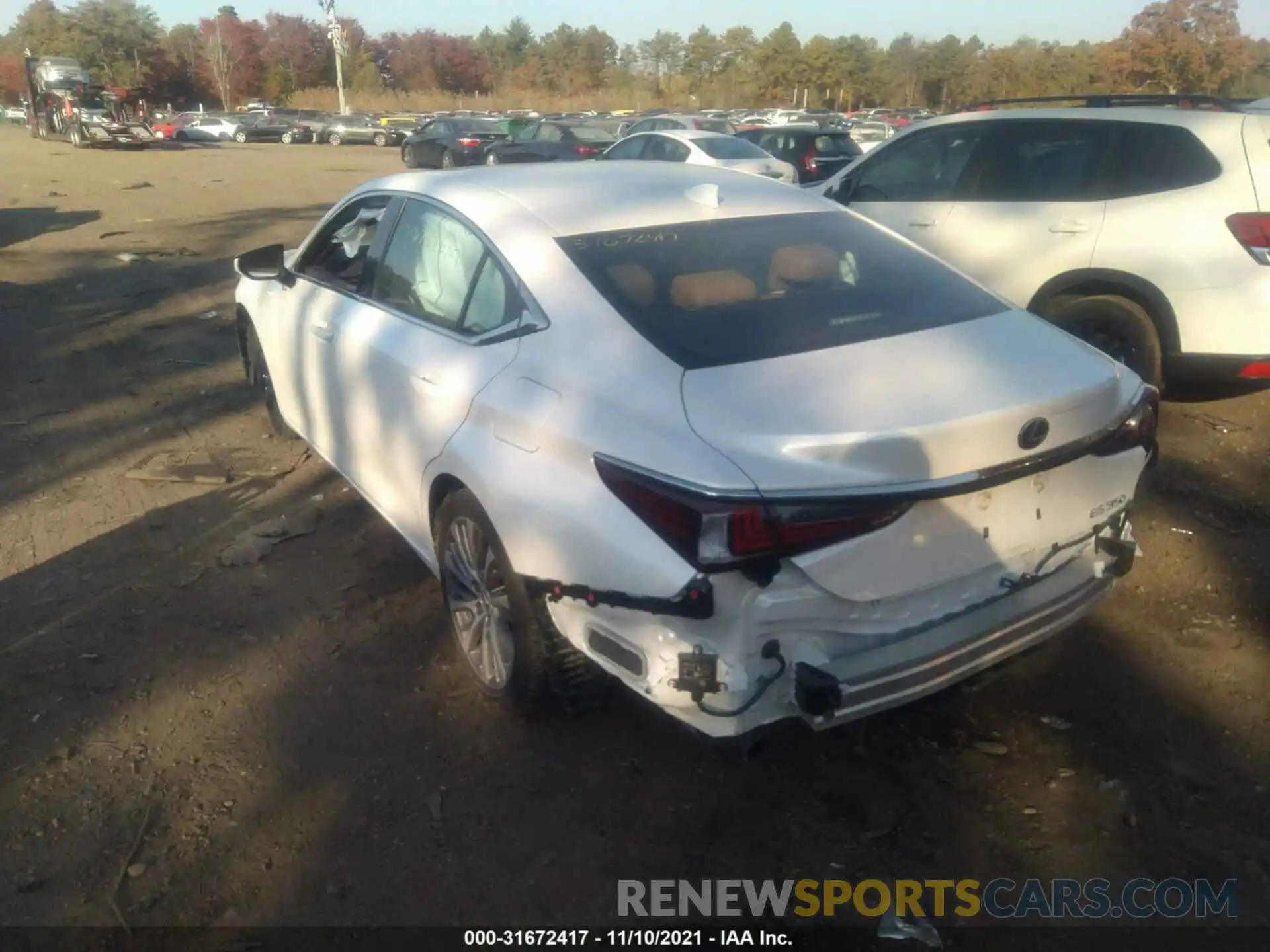 3 Photograph of a damaged car 58ADZ1B16LU064628 LEXUS ES 2020