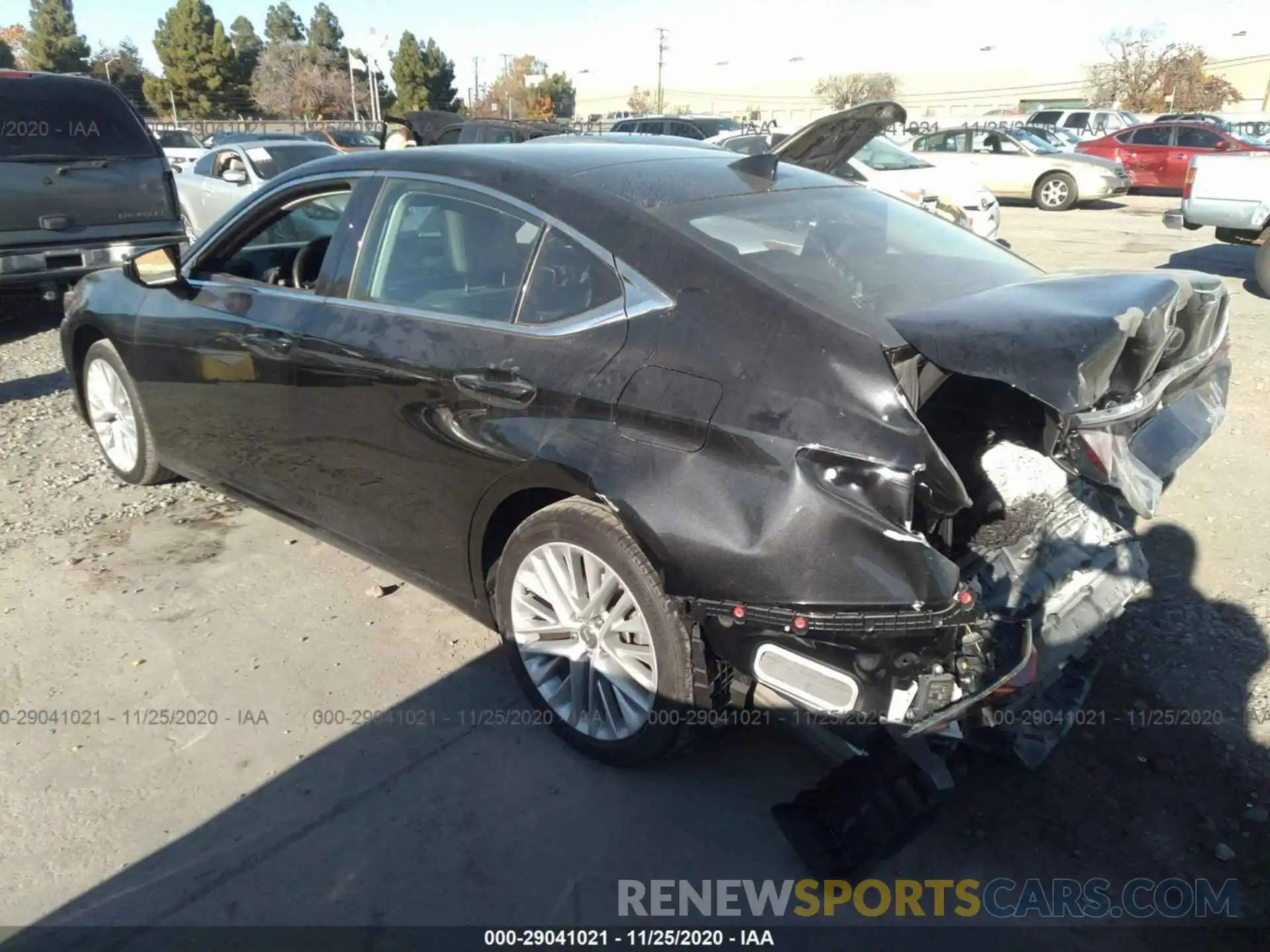 3 Photograph of a damaged car 58ADZ1B17LU055355 LEXUS ES 2020