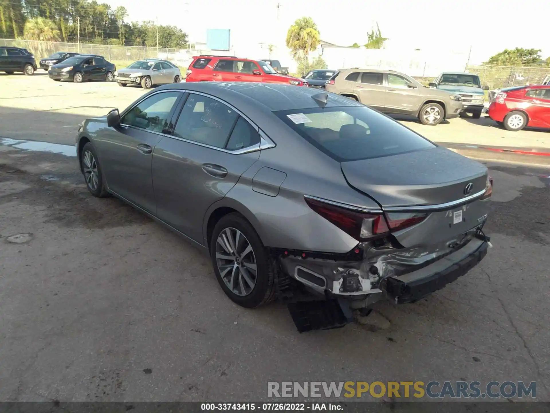 3 Photograph of a damaged car 58ADZ1B17LU077680 LEXUS ES 2020