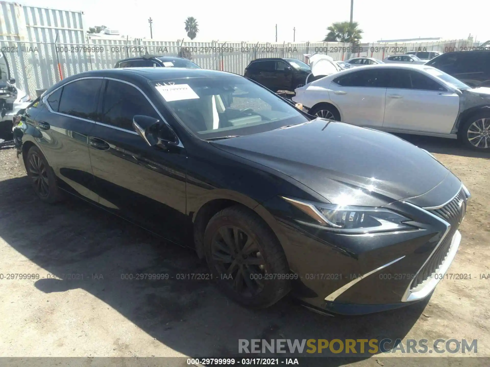 1 Photograph of a damaged car 58ADZ1B18LU055610 LEXUS ES 2020