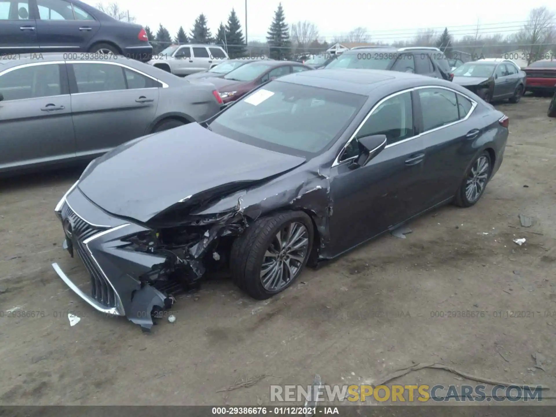 2 Photograph of a damaged car 58ADZ1B18LU068017 LEXUS ES 2020