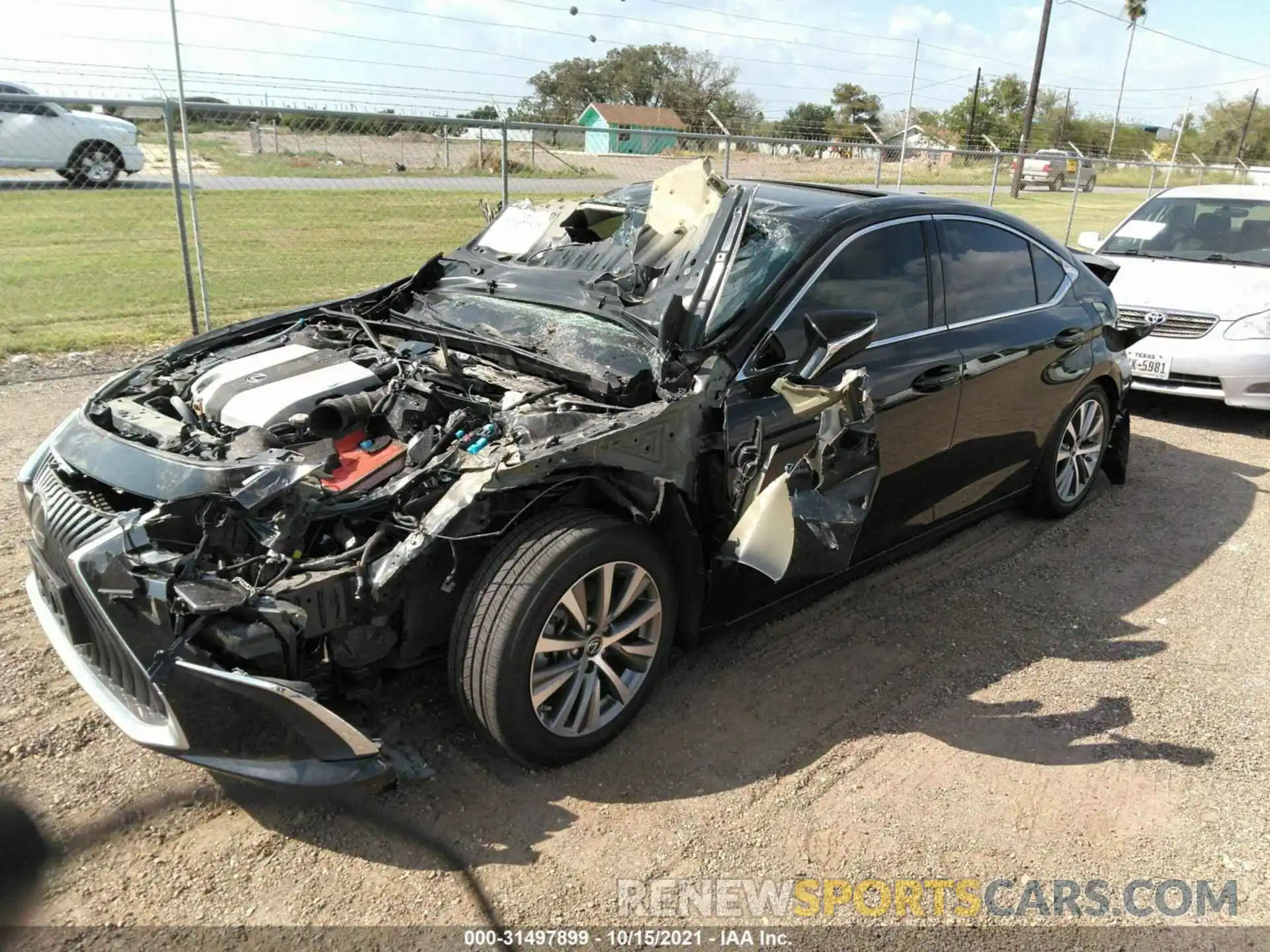 2 Photograph of a damaged car 58ADZ1B19LU071766 LEXUS ES 2020