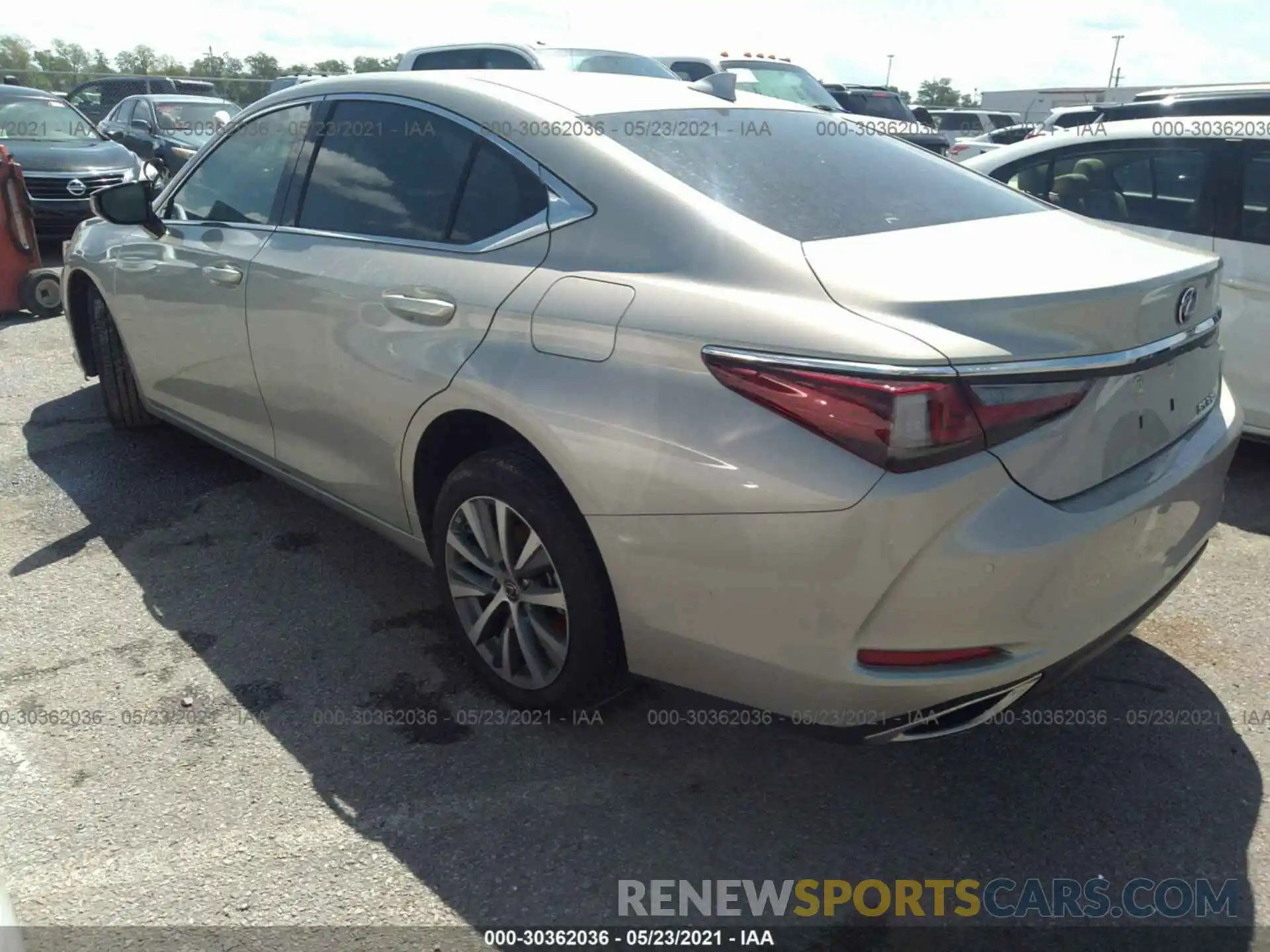 3 Photograph of a damaged car 58ADZ1B19LU075607 LEXUS ES 2020