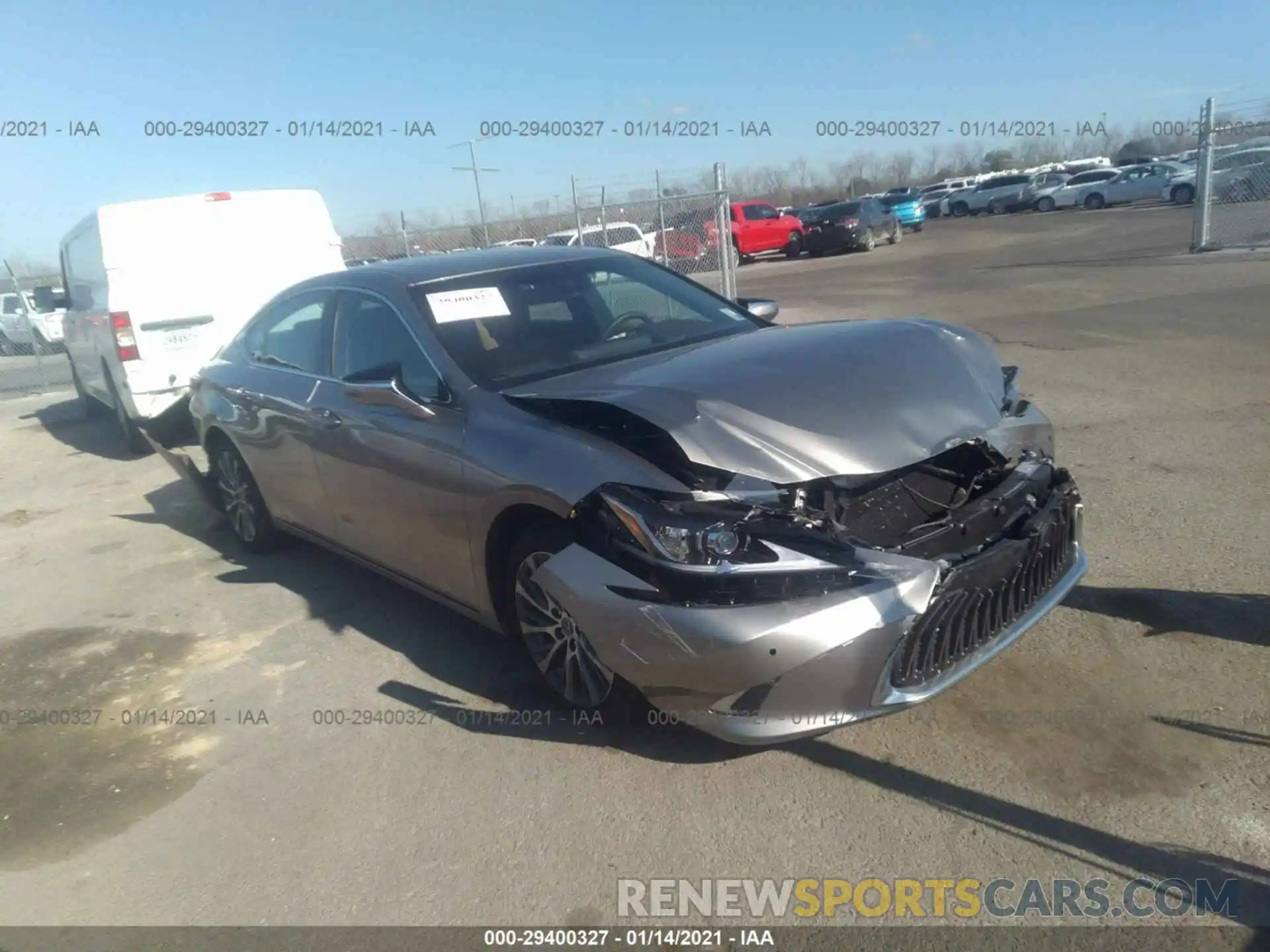 1 Photograph of a damaged car 58ADZ1B19LU078846 LEXUS ES 2020