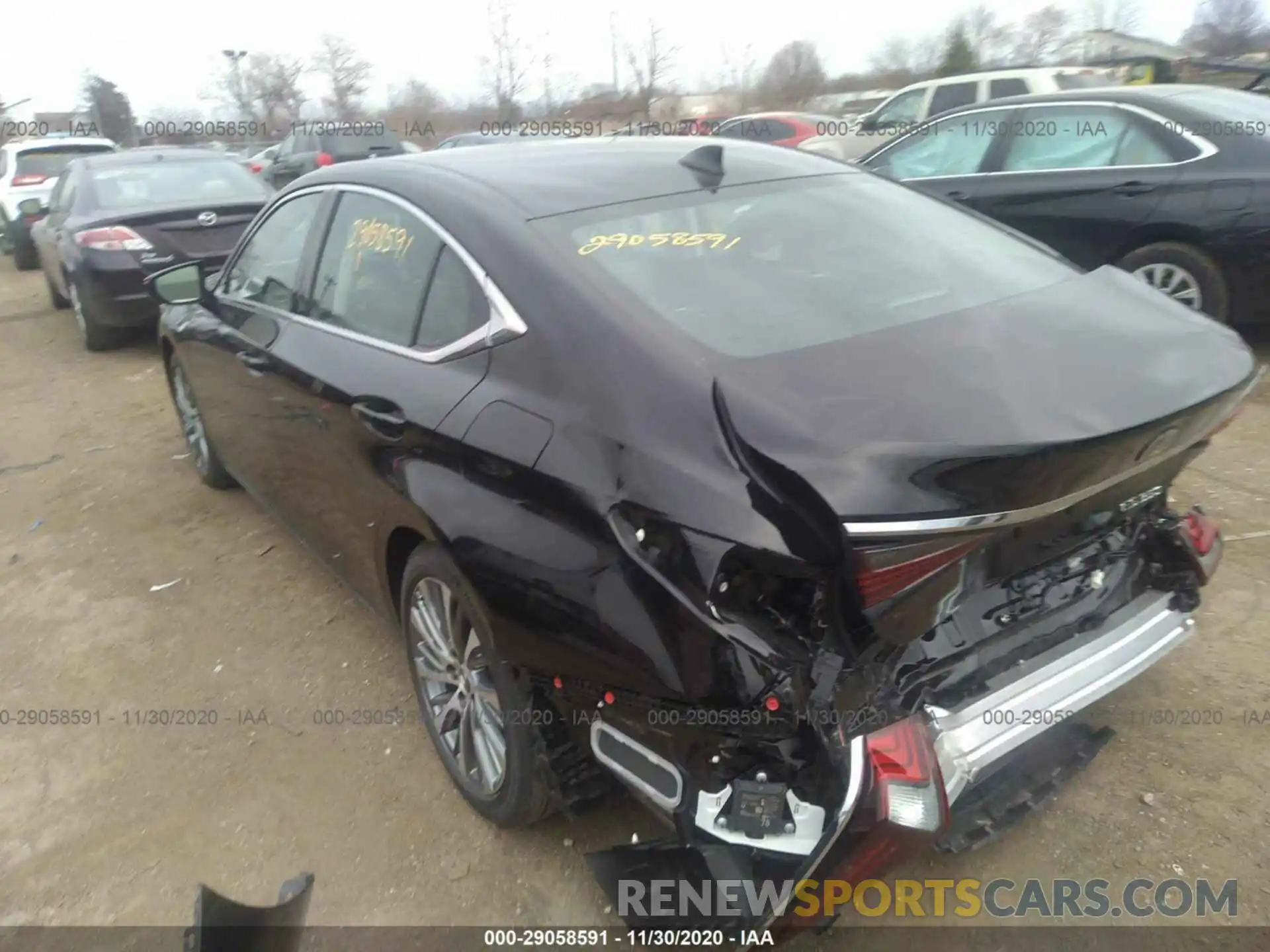 3 Photograph of a damaged car 58ADZ1B1XLU074899 LEXUS ES 2020