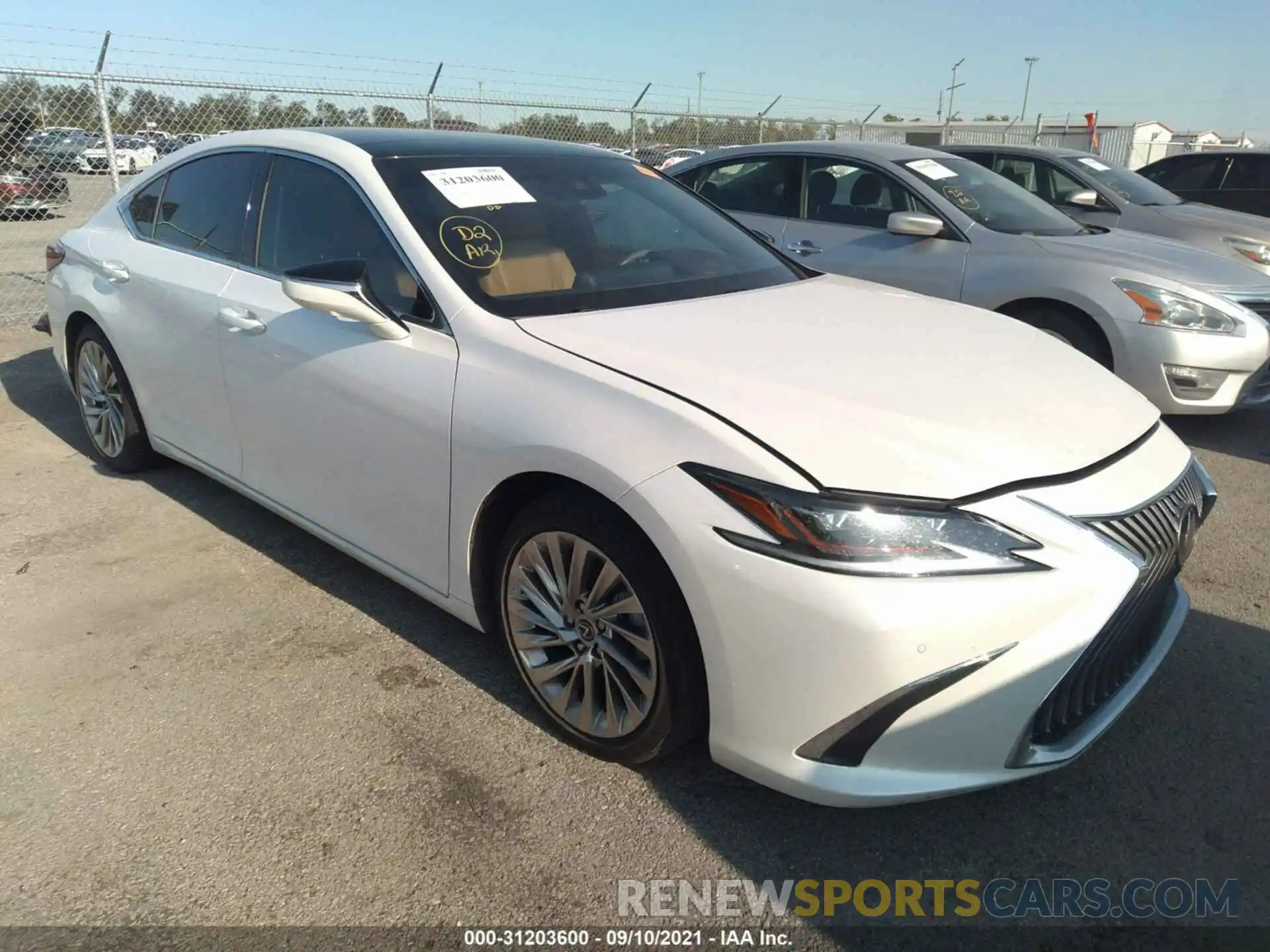 1 Photograph of a damaged car 58AFZ1B13LU070752 LEXUS ES 2020