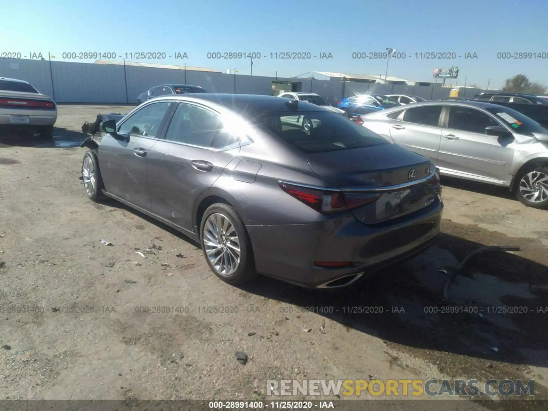 3 Photograph of a damaged car 58AFZ1B19LU079620 LEXUS ES 2020