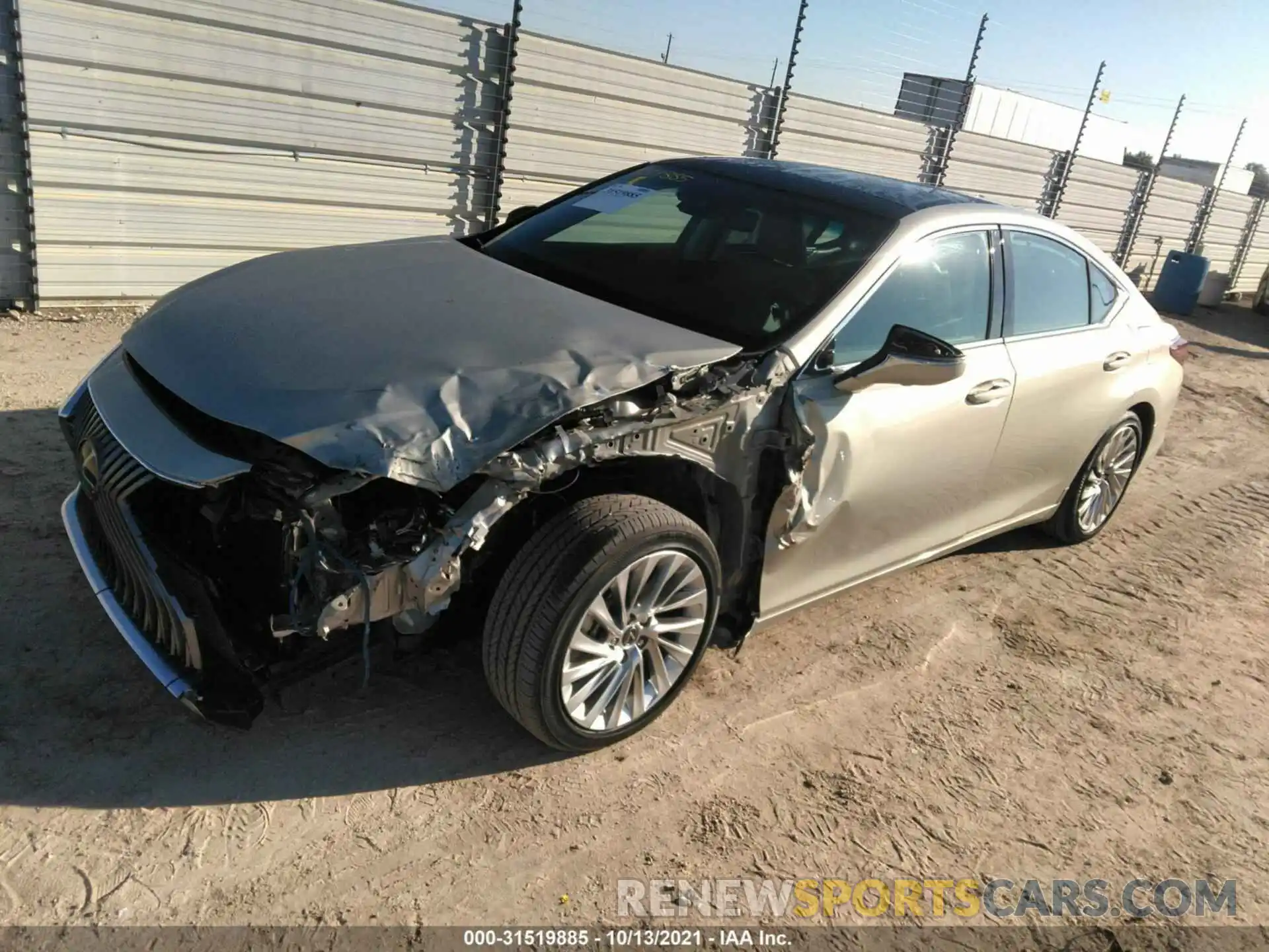 2 Photograph of a damaged car 58AFZ1B19LU080945 LEXUS ES 2020