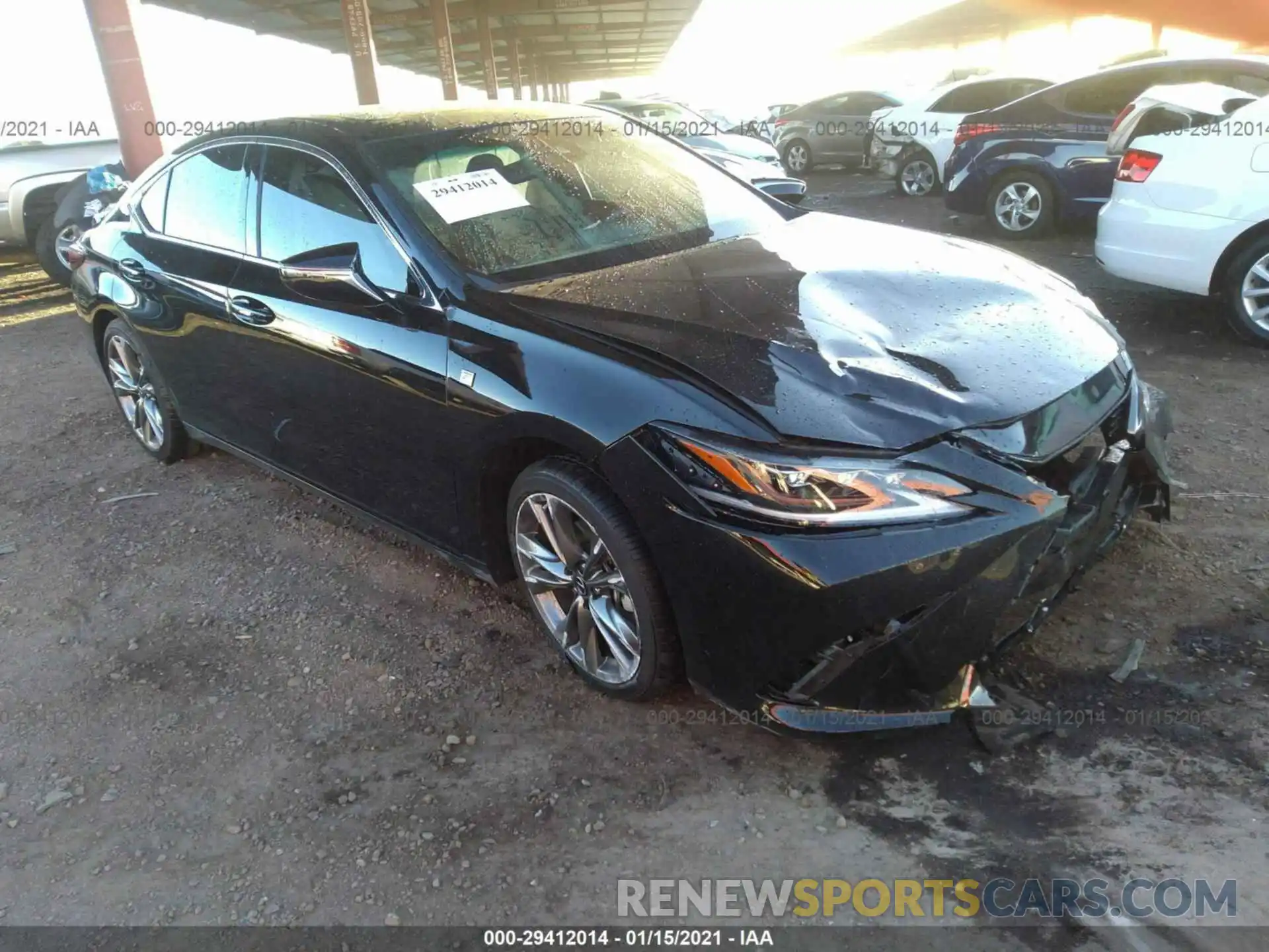 1 Photograph of a damaged car 58AGZ1B11LU059107 LEXUS ES 2020