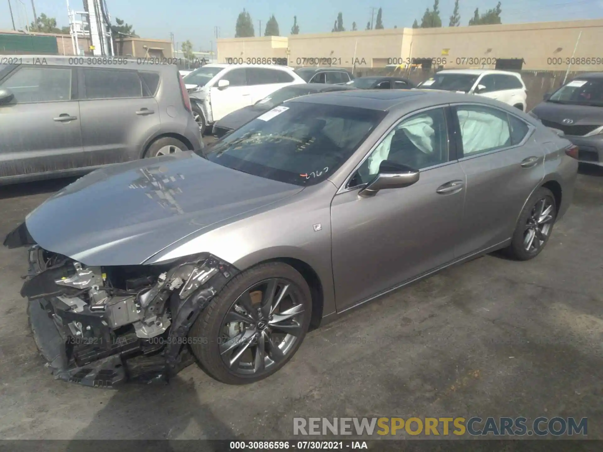 2 Photograph of a damaged car 58AGZ1B13LU051865 LEXUS ES 2020