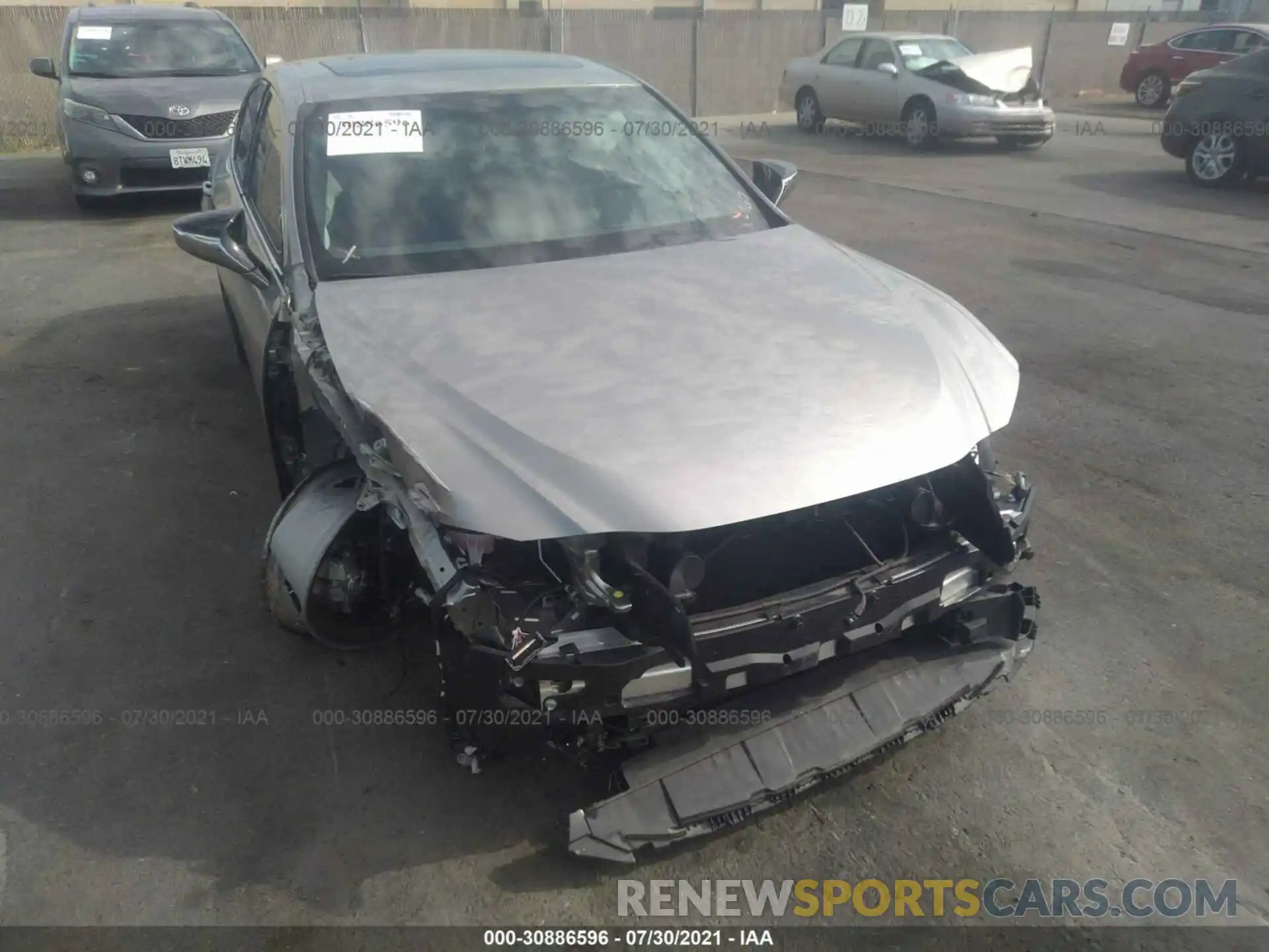 6 Photograph of a damaged car 58AGZ1B13LU051865 LEXUS ES 2020