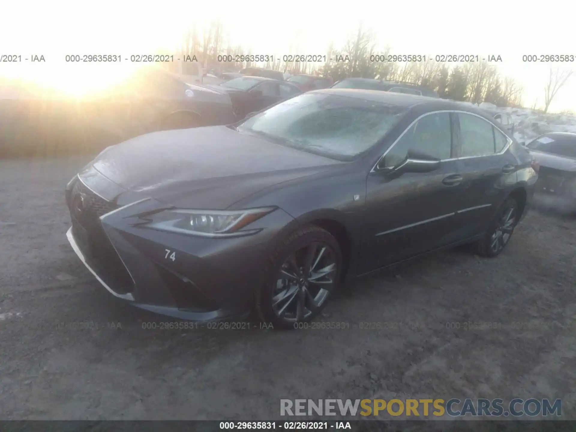 2 Фотография поврежденного автомобиля 58AGZ1B17LU051576 LEXUS ES 2020