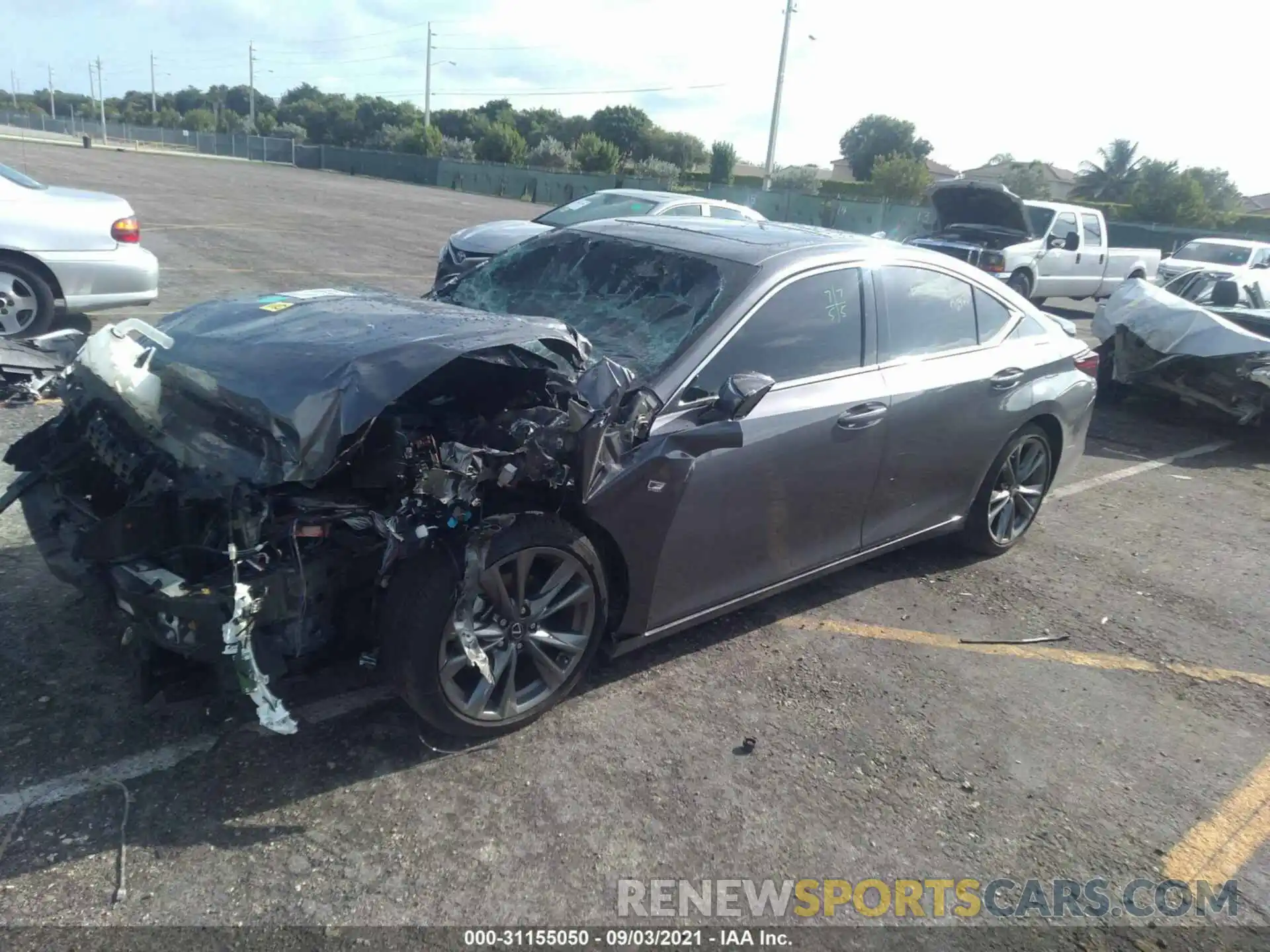 2 Photograph of a damaged car 58AGZ1B17LU082116 LEXUS ES 2020