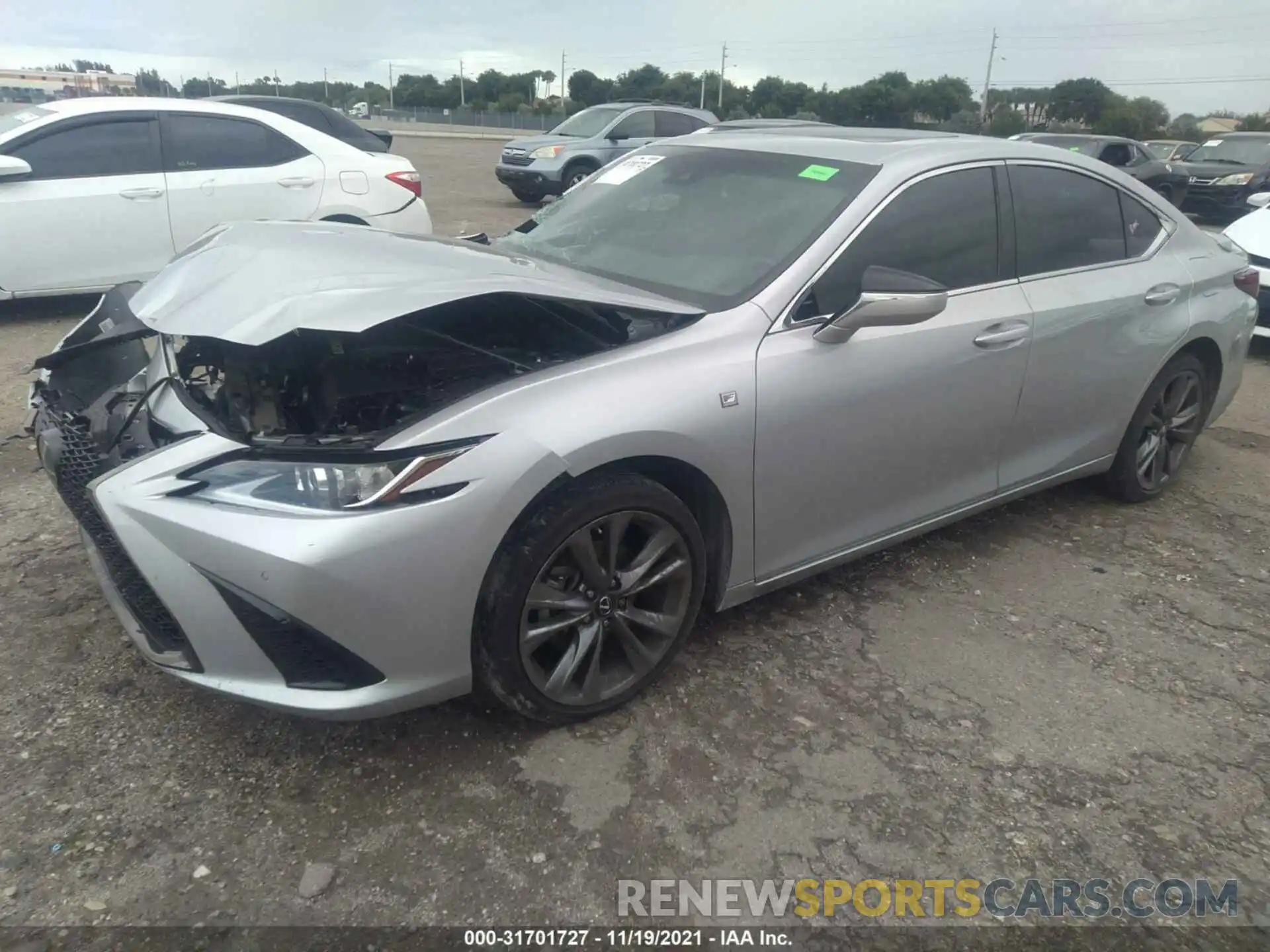 2 Photograph of a damaged car 58AGZ1B19LU074163 LEXUS ES 2020