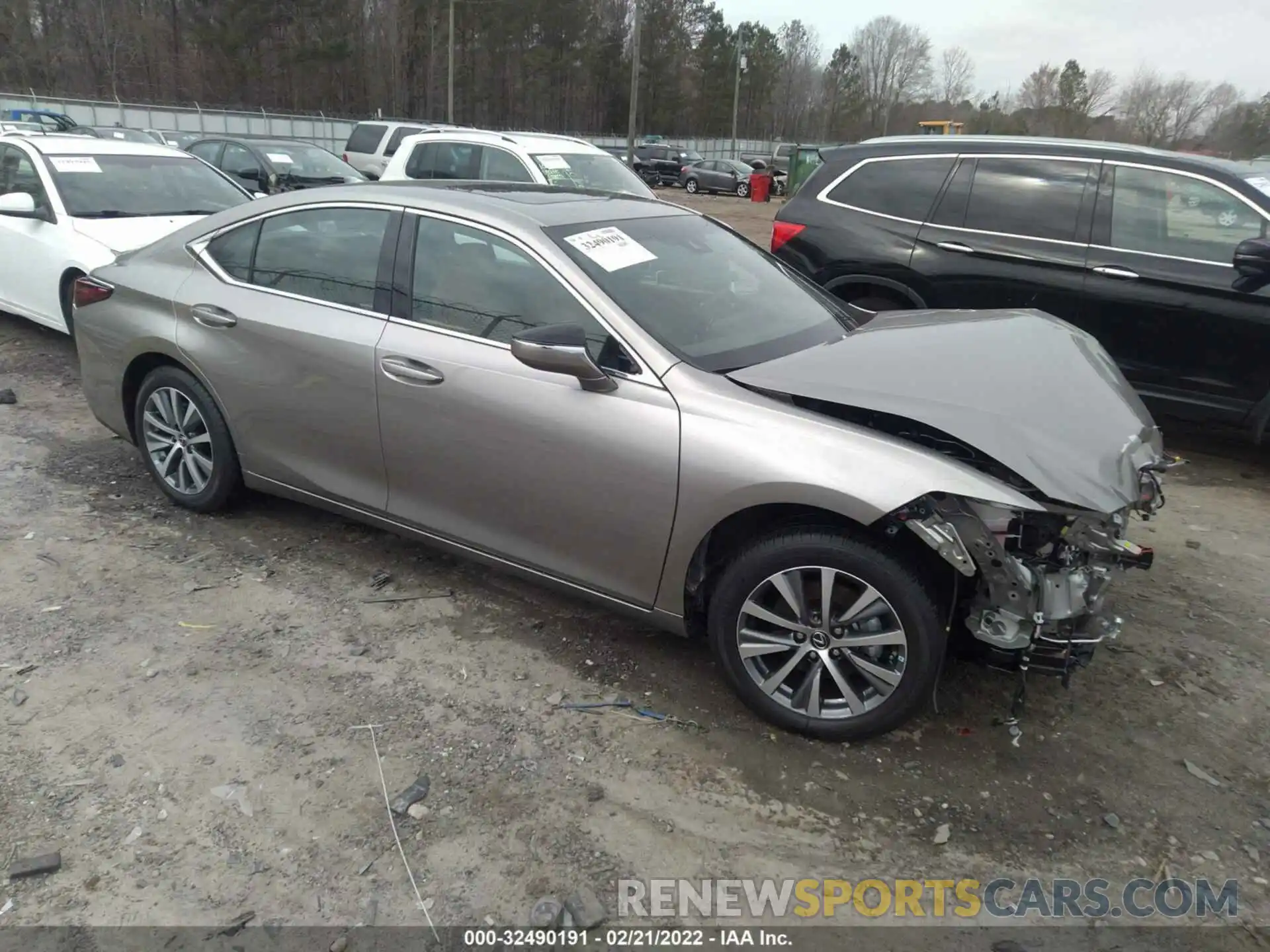 1 Photograph of a damaged car 58ACZ1B12MU103602 LEXUS ES 2021