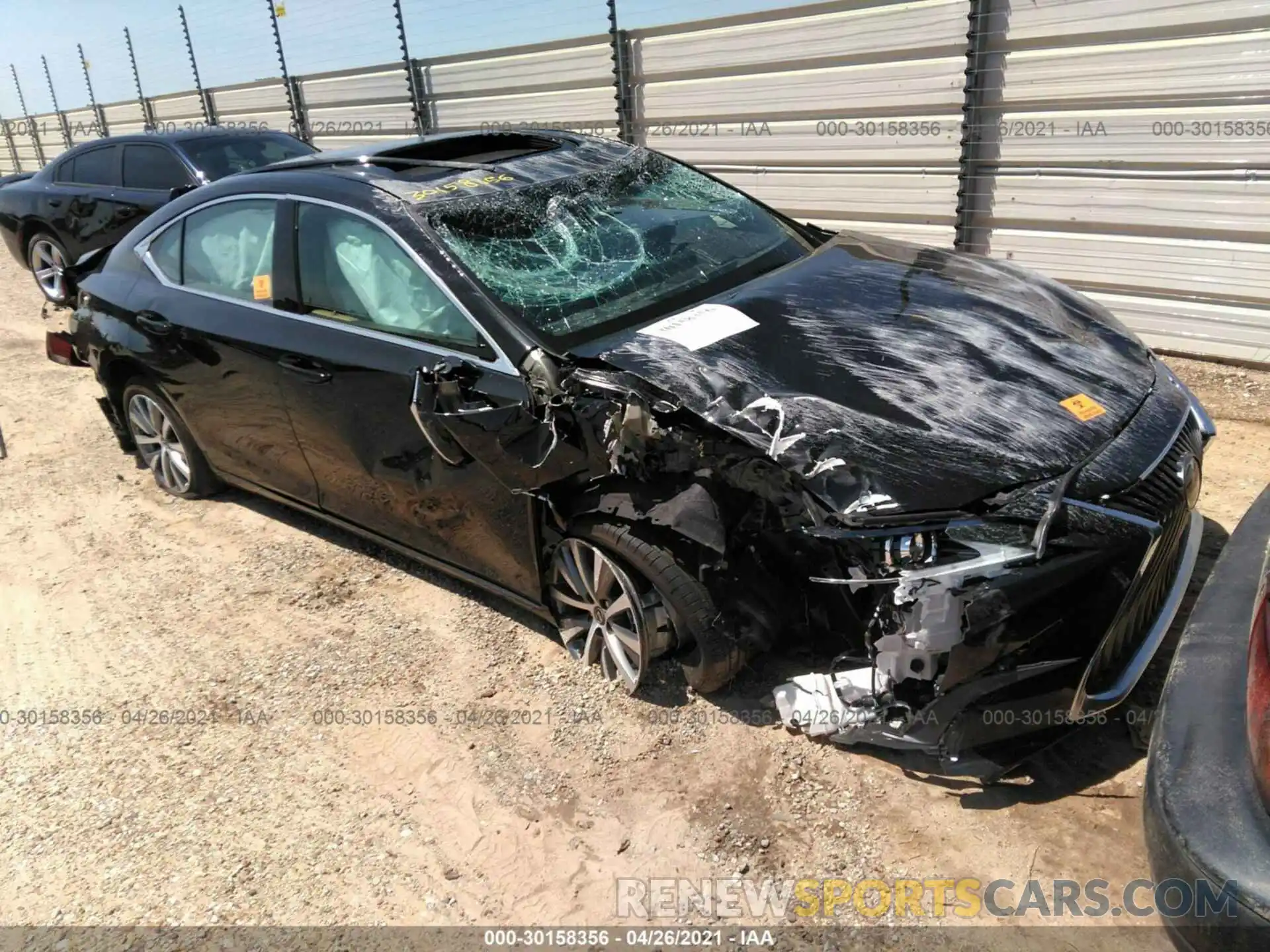 1 Photograph of a damaged car 58ACZ1B18MU093982 LEXUS ES 2021