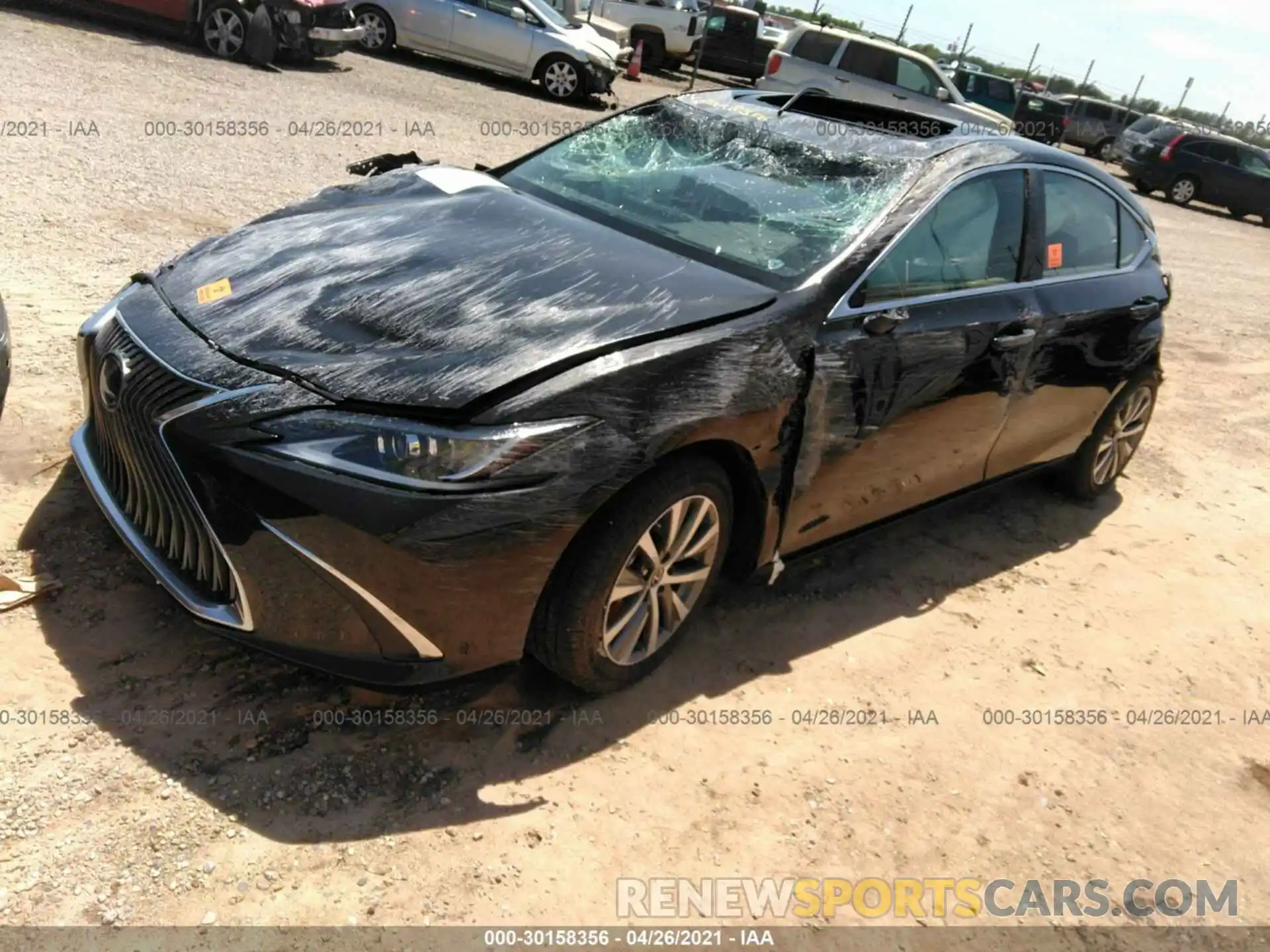 2 Photograph of a damaged car 58ACZ1B18MU093982 LEXUS ES 2021