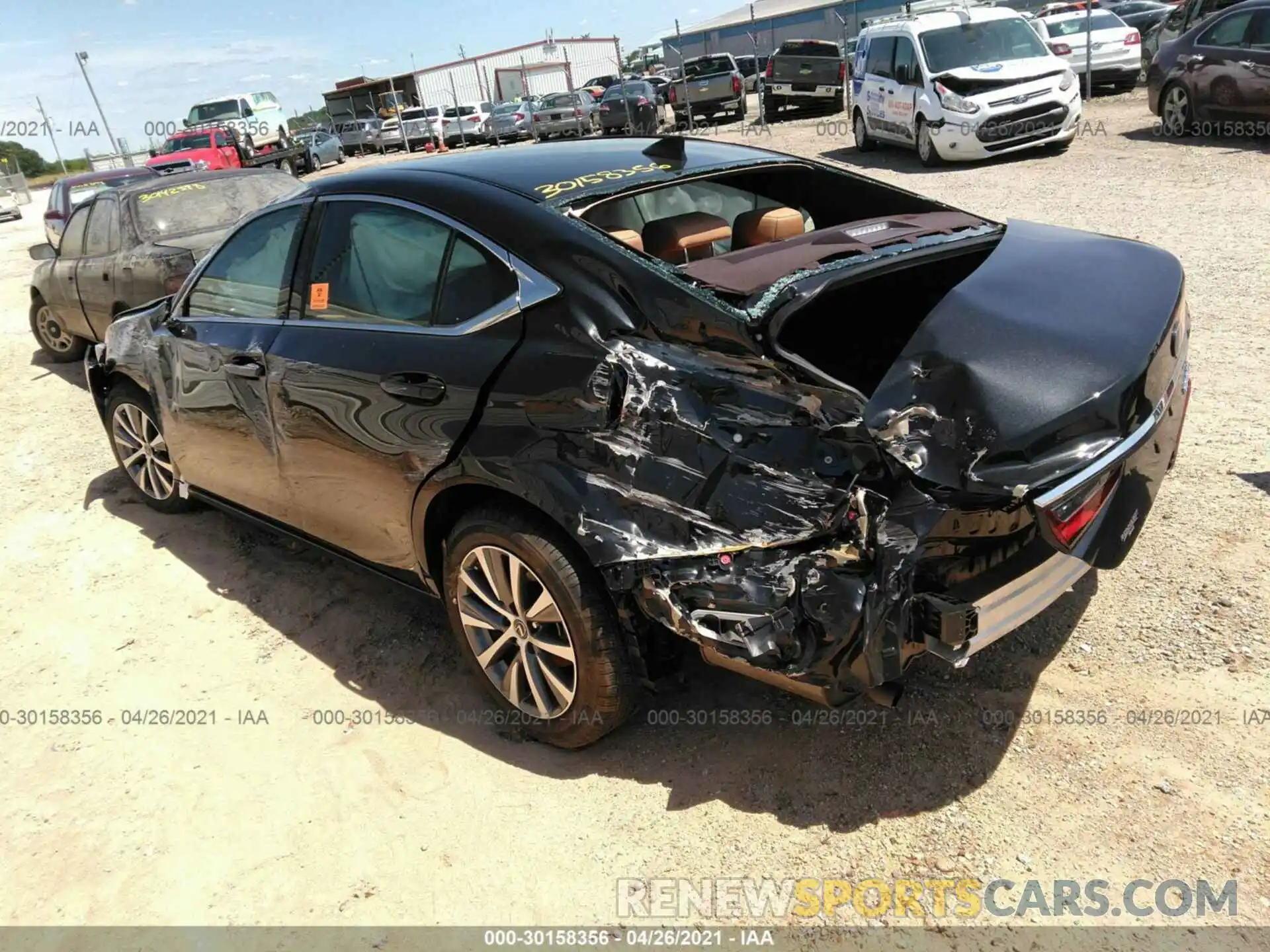 3 Photograph of a damaged car 58ACZ1B18MU093982 LEXUS ES 2021