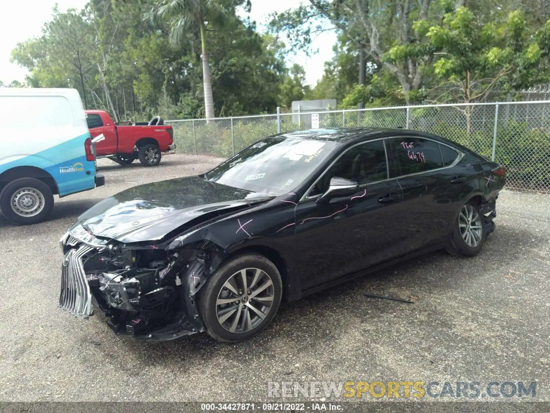 2 Photograph of a damaged car 58AD11D10MU004298 LEXUS ES 2021