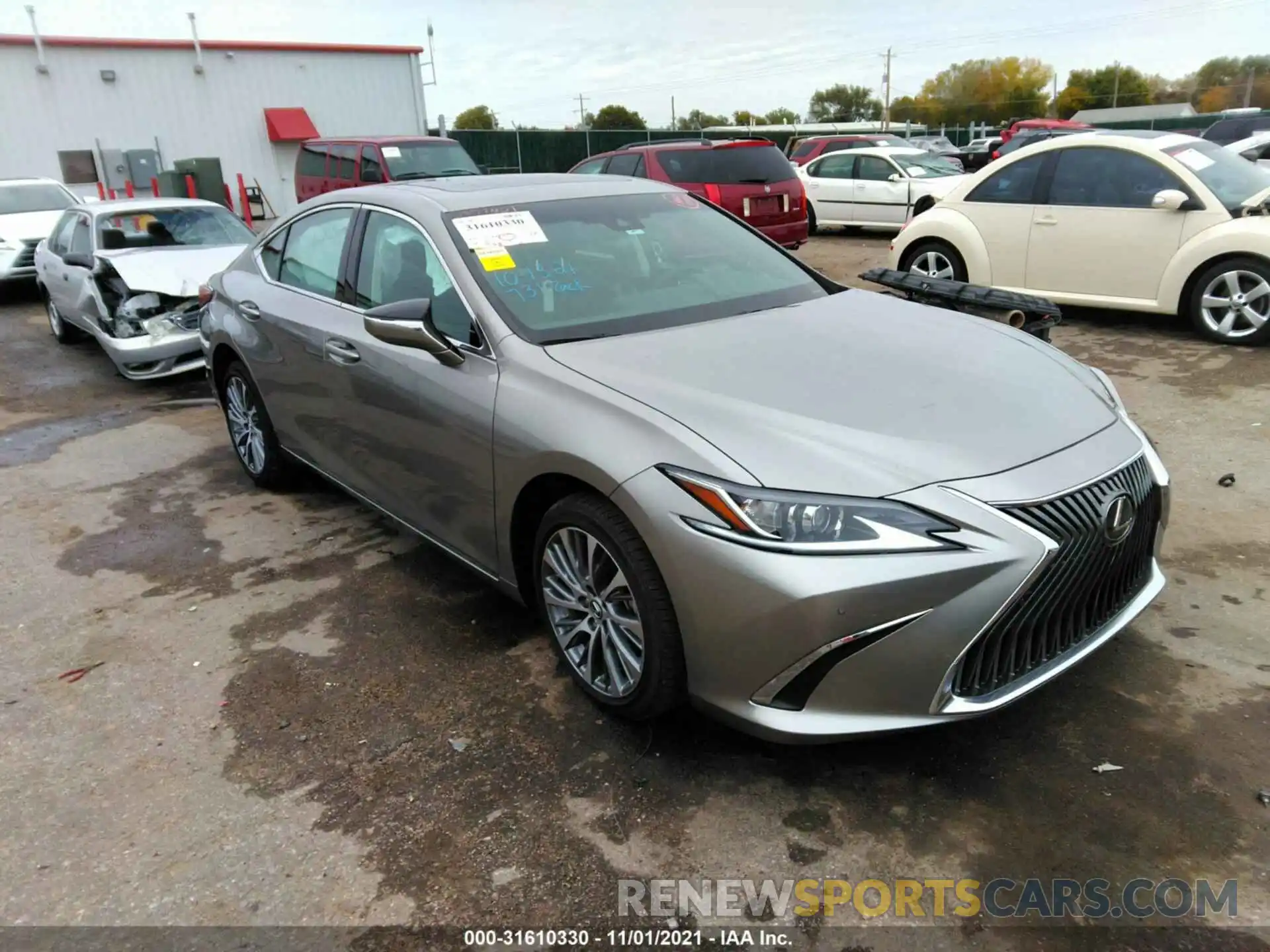 1 Photograph of a damaged car 58AD11D11MU002298 LEXUS ES 2021