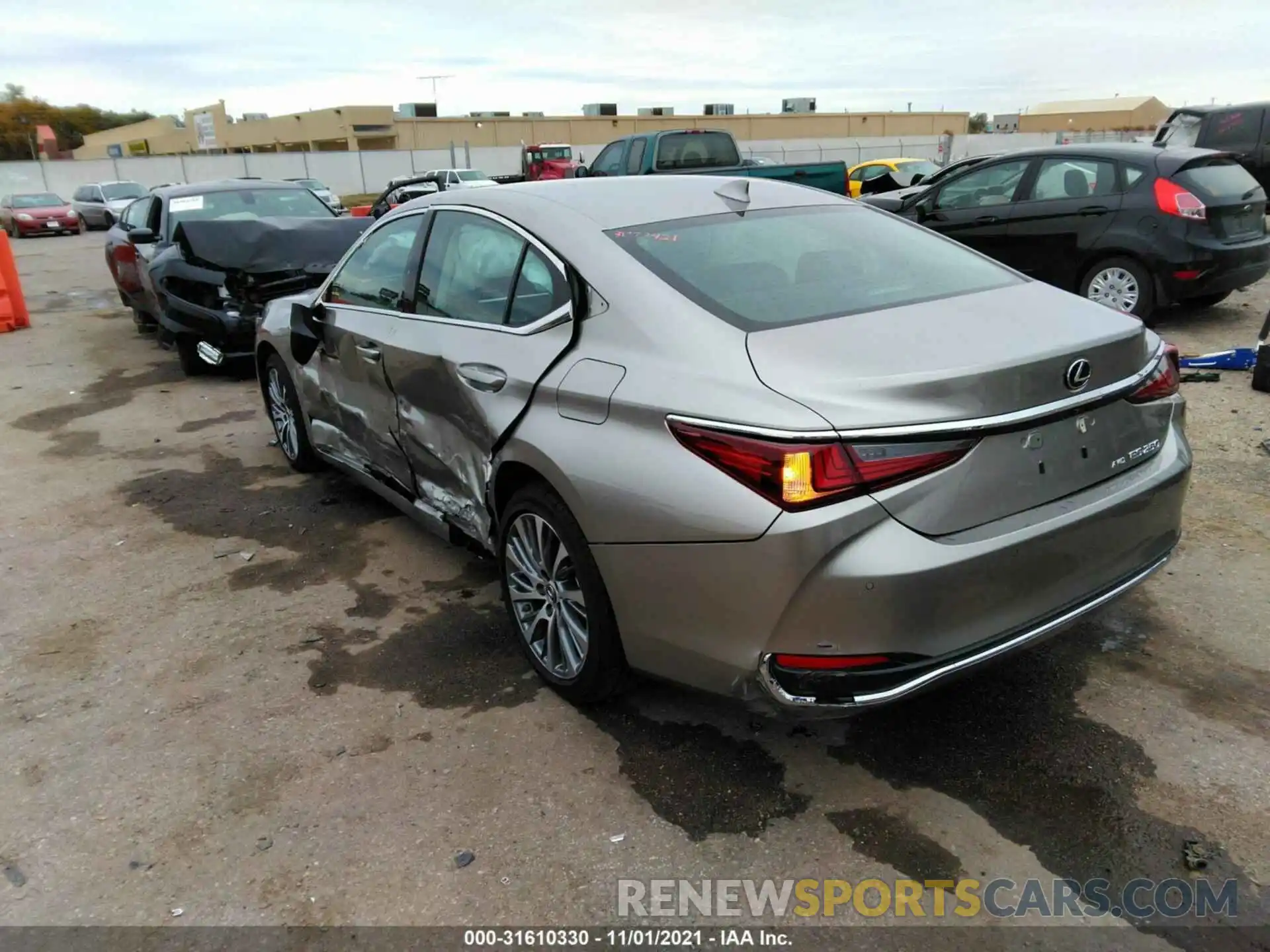 3 Photograph of a damaged car 58AD11D11MU002298 LEXUS ES 2021