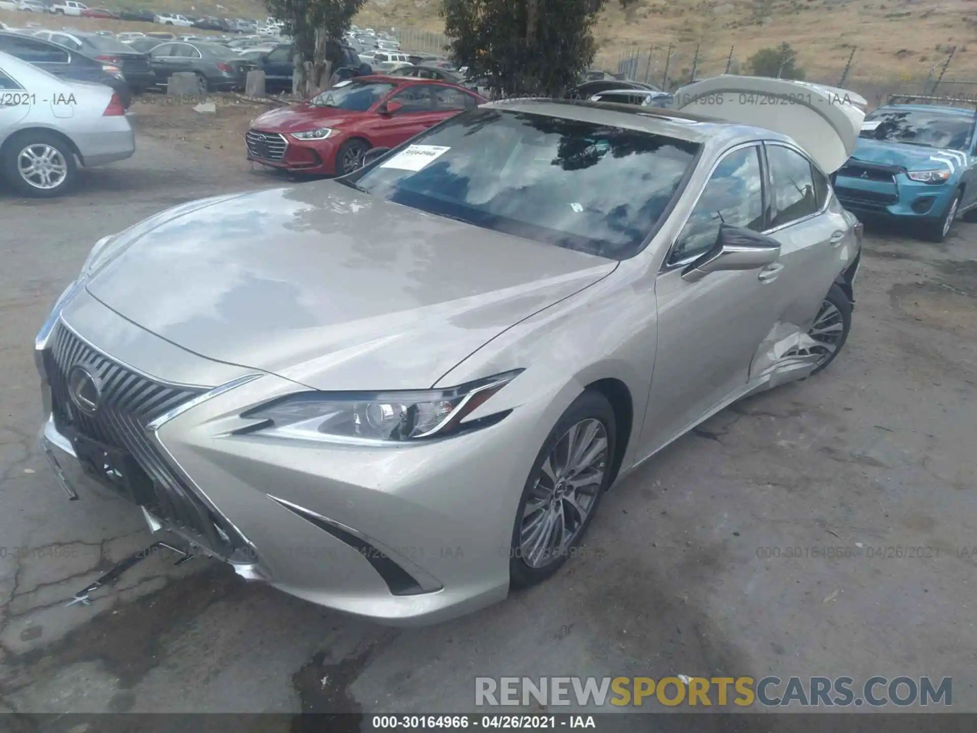 2 Photograph of a damaged car 58AD11D11MU006254 LEXUS ES 2021