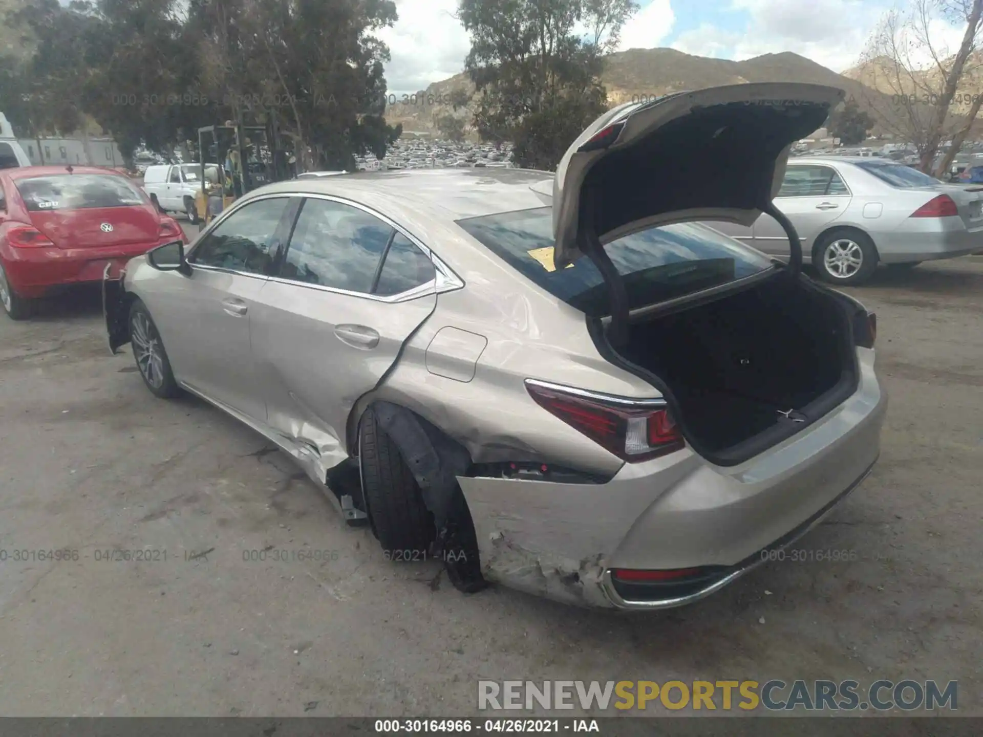 3 Photograph of a damaged car 58AD11D11MU006254 LEXUS ES 2021