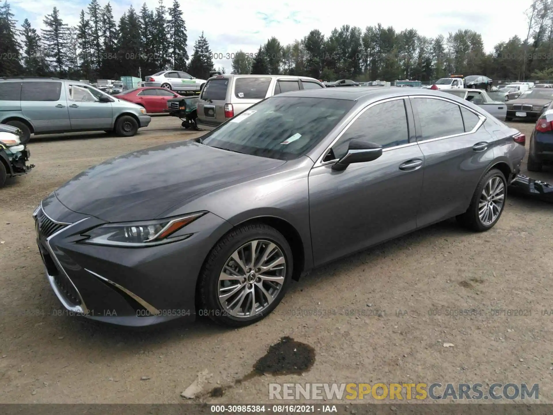 2 Photograph of a damaged car 58AD11D11MU006819 LEXUS ES 2021