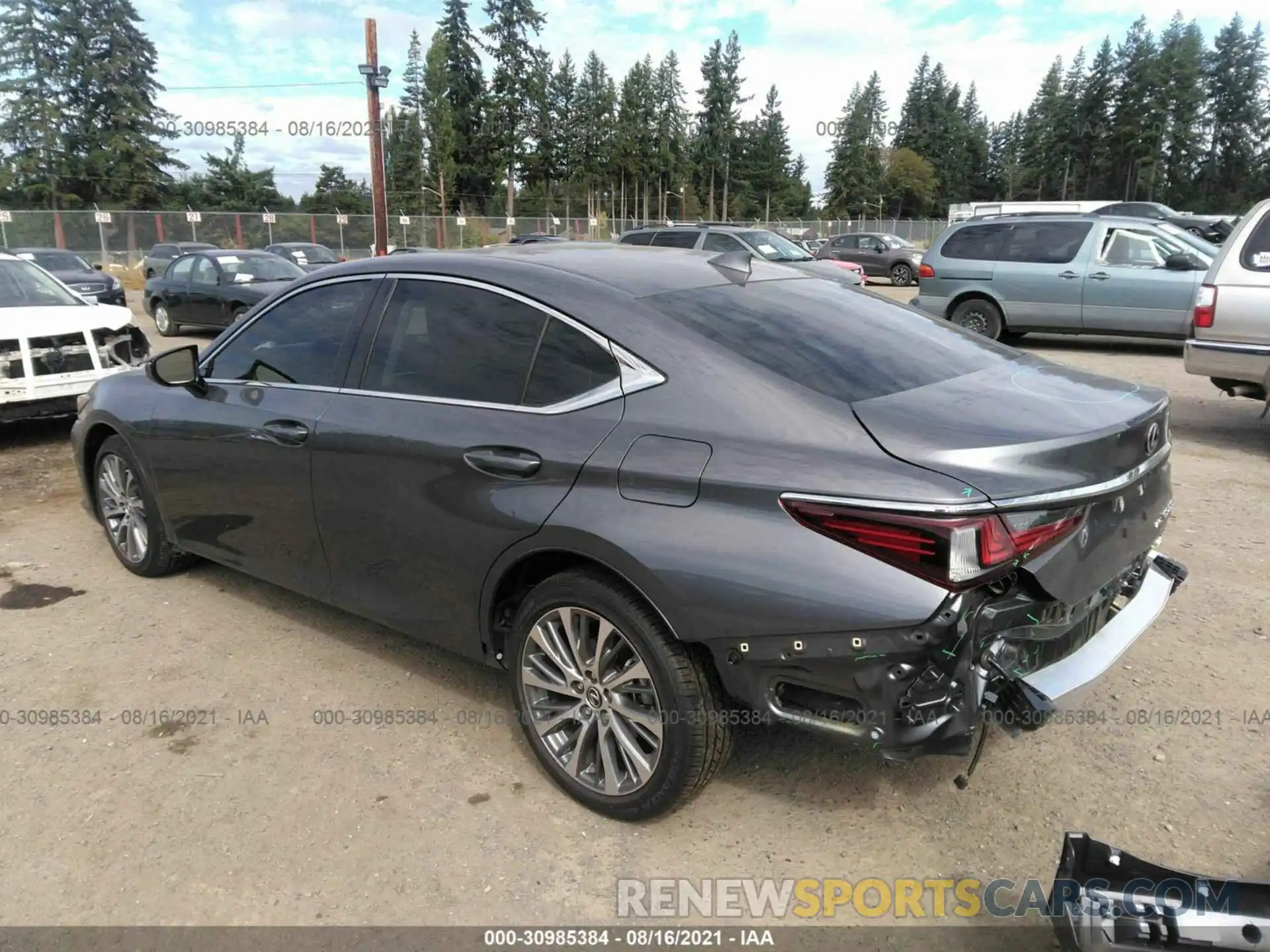 3 Photograph of a damaged car 58AD11D11MU006819 LEXUS ES 2021