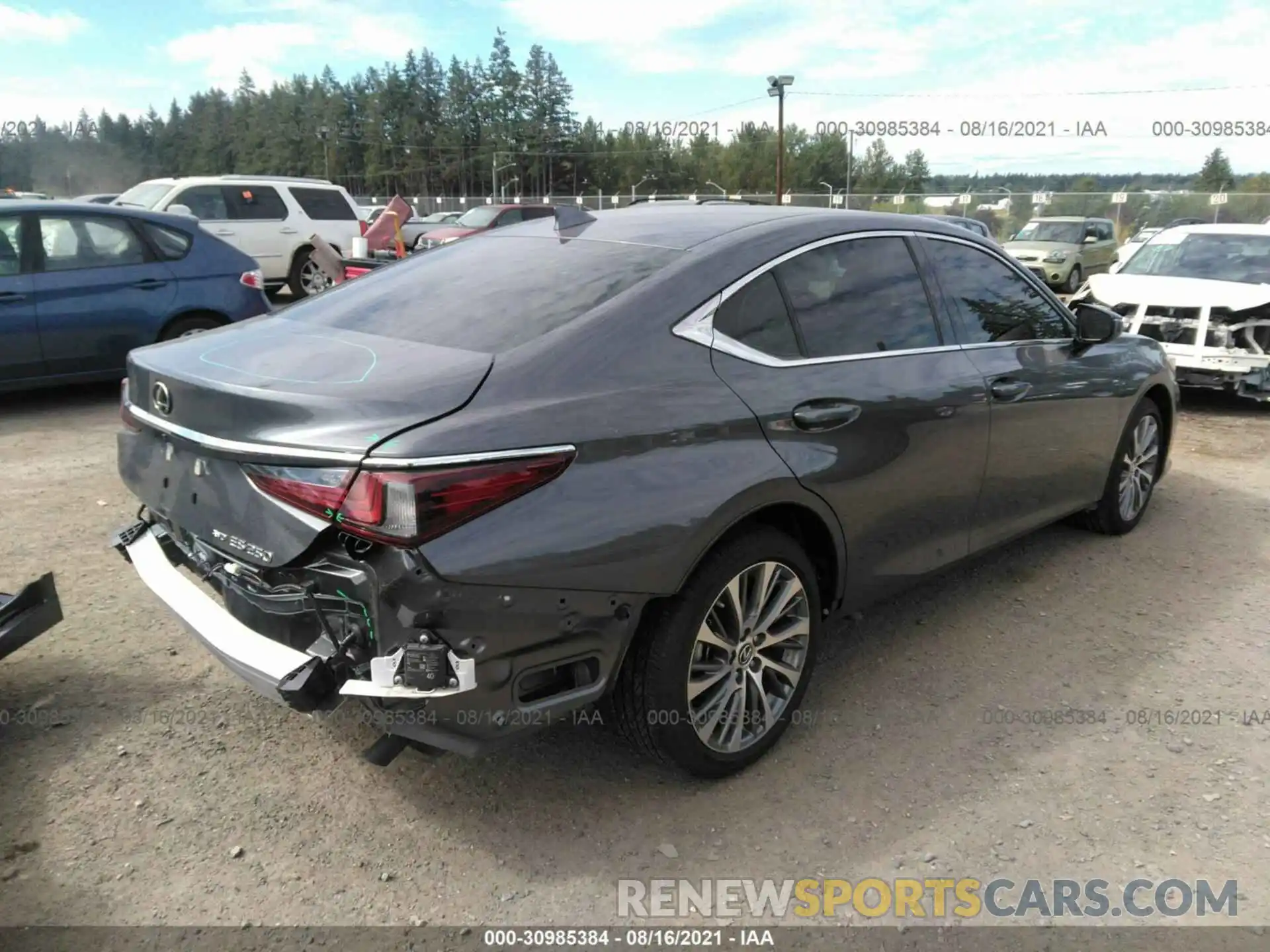 4 Photograph of a damaged car 58AD11D11MU006819 LEXUS ES 2021