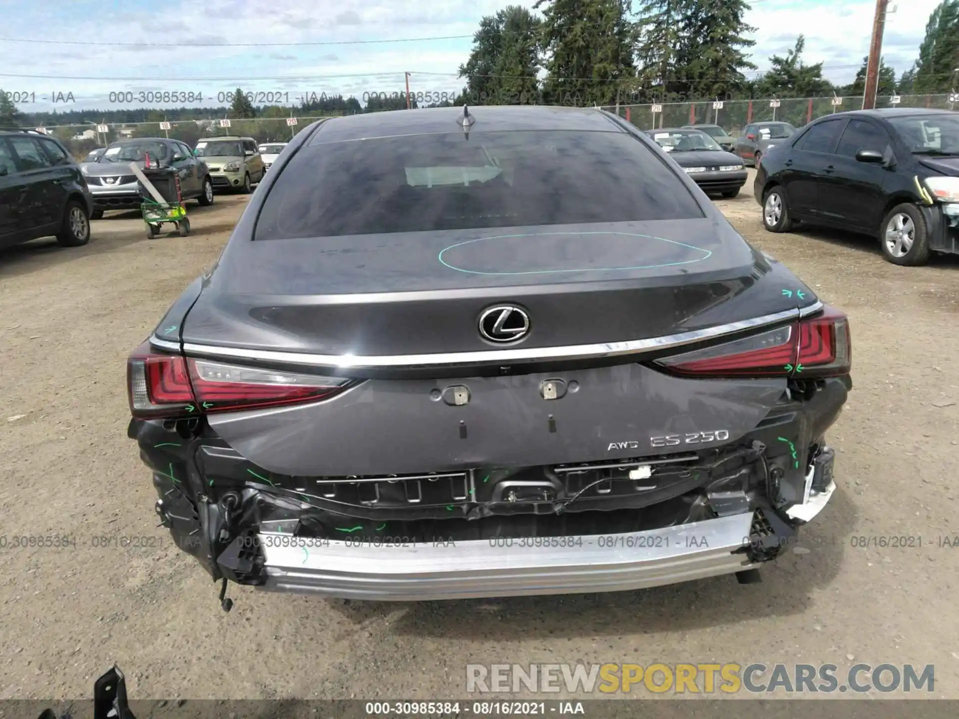 6 Photograph of a damaged car 58AD11D11MU006819 LEXUS ES 2021