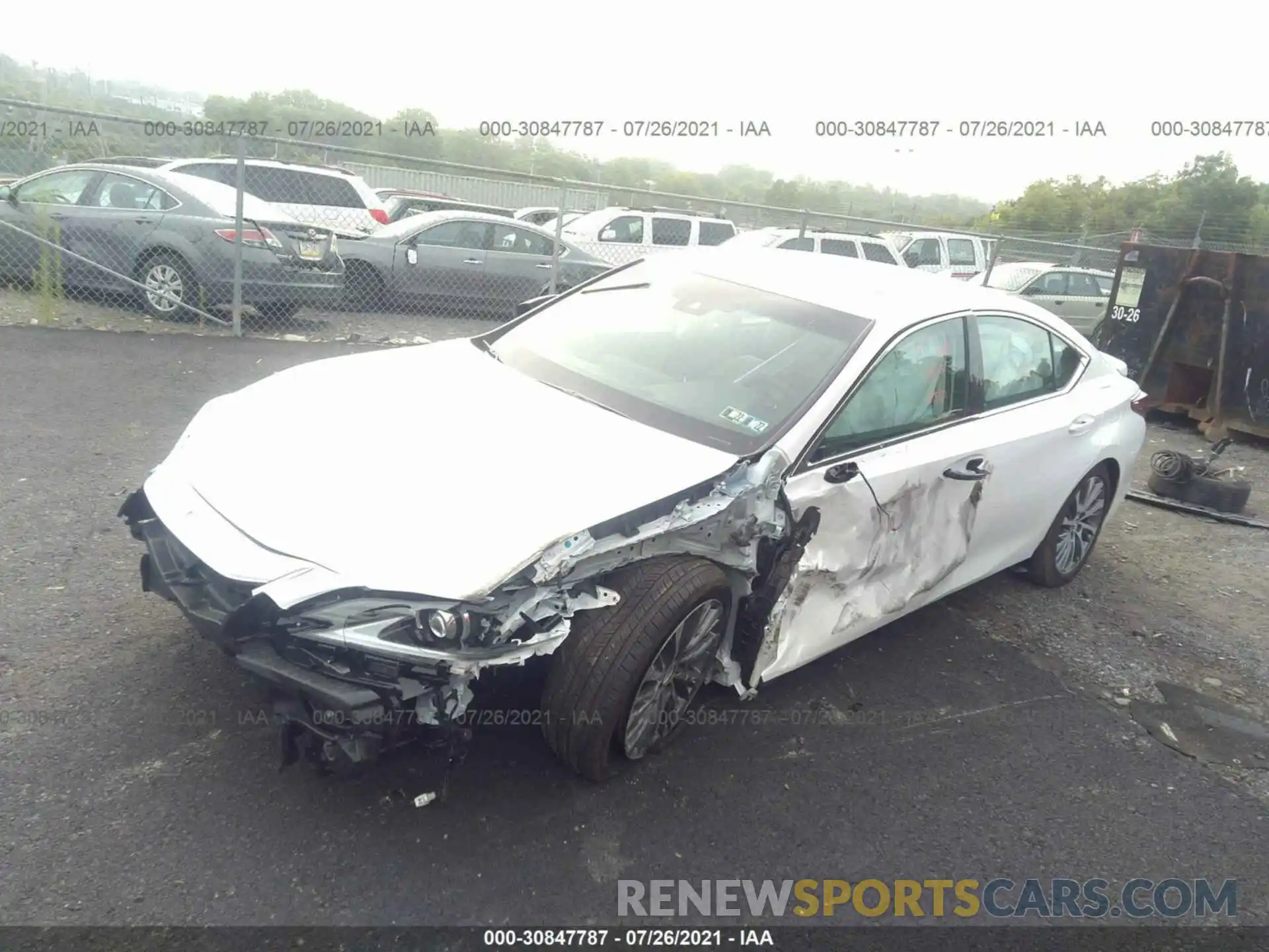 2 Photograph of a damaged car 58AD11D12MU005582 LEXUS ES 2021