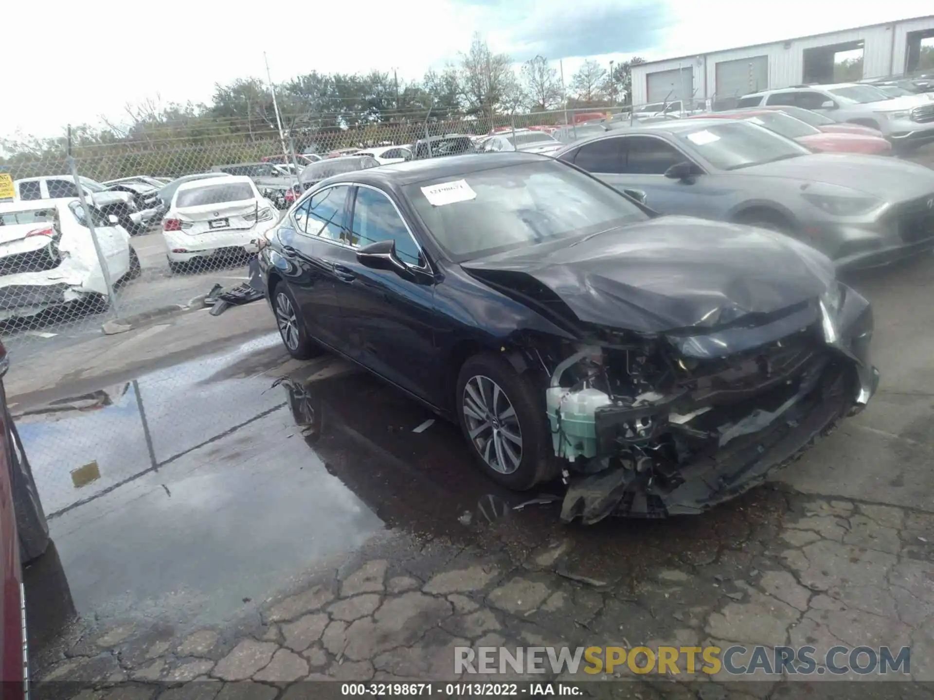 1 Photograph of a damaged car 58AD11D14MU002134 LEXUS ES 2021