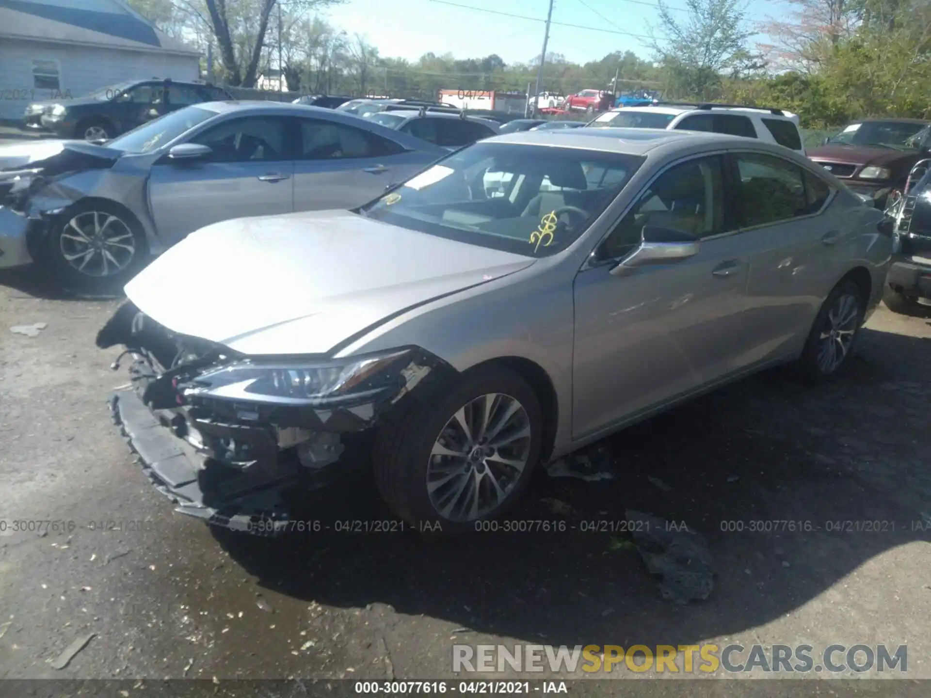 2 Photograph of a damaged car 58AD11D14MU002943 LEXUS ES 2021