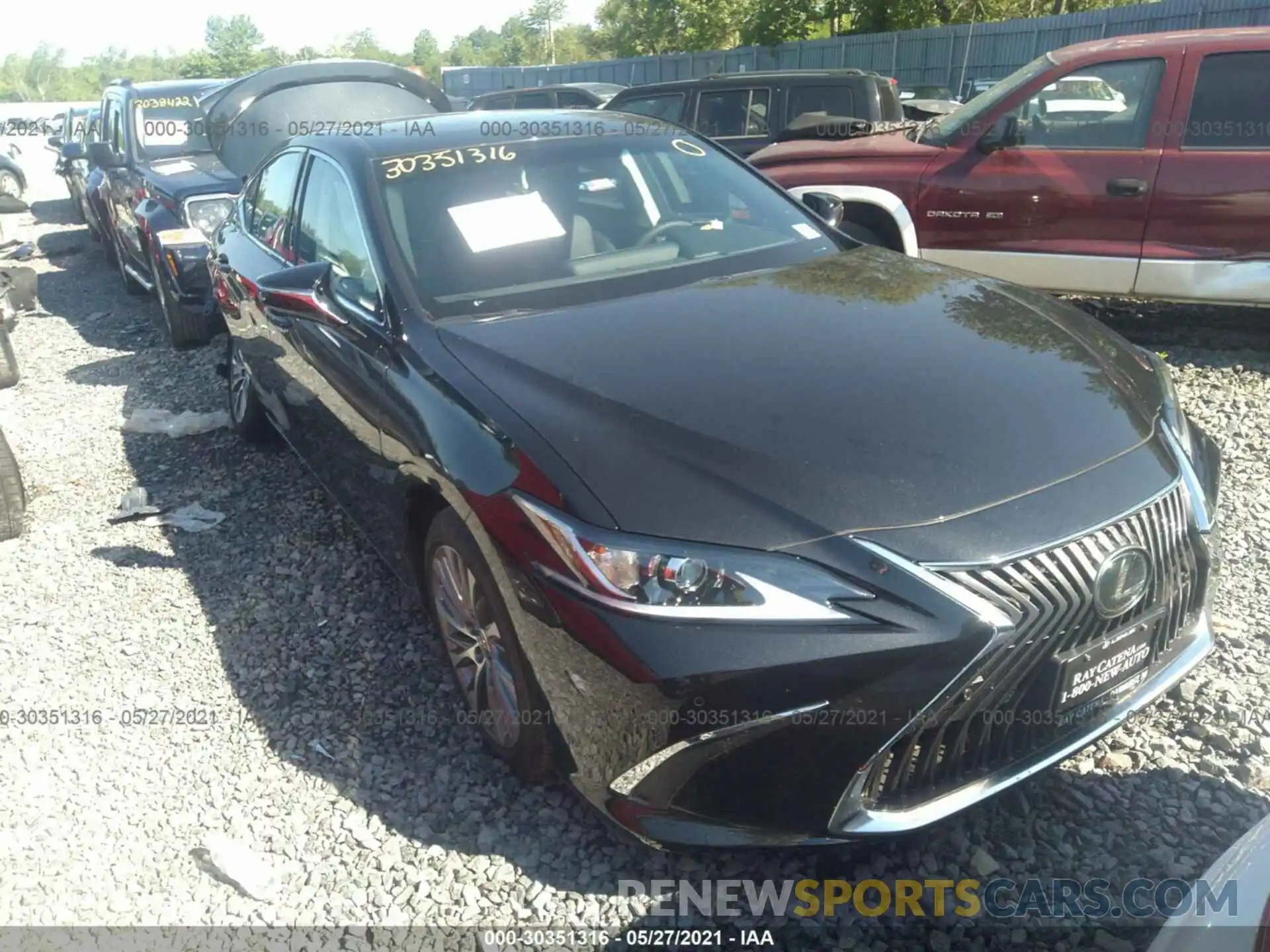 1 Photograph of a damaged car 58AD11D14MU005843 LEXUS ES 2021