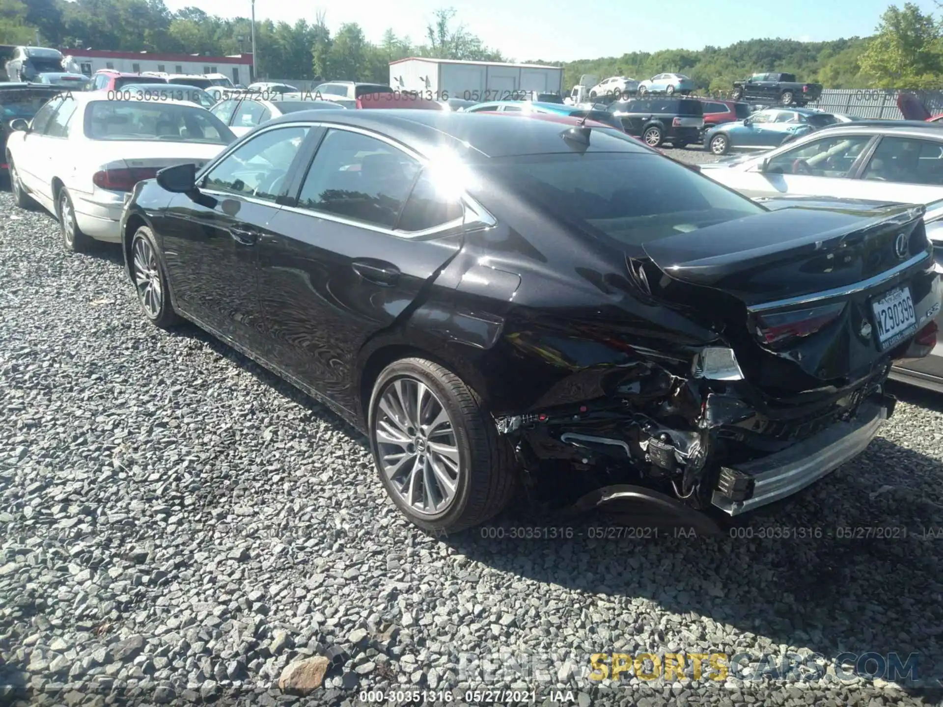 3 Photograph of a damaged car 58AD11D14MU005843 LEXUS ES 2021