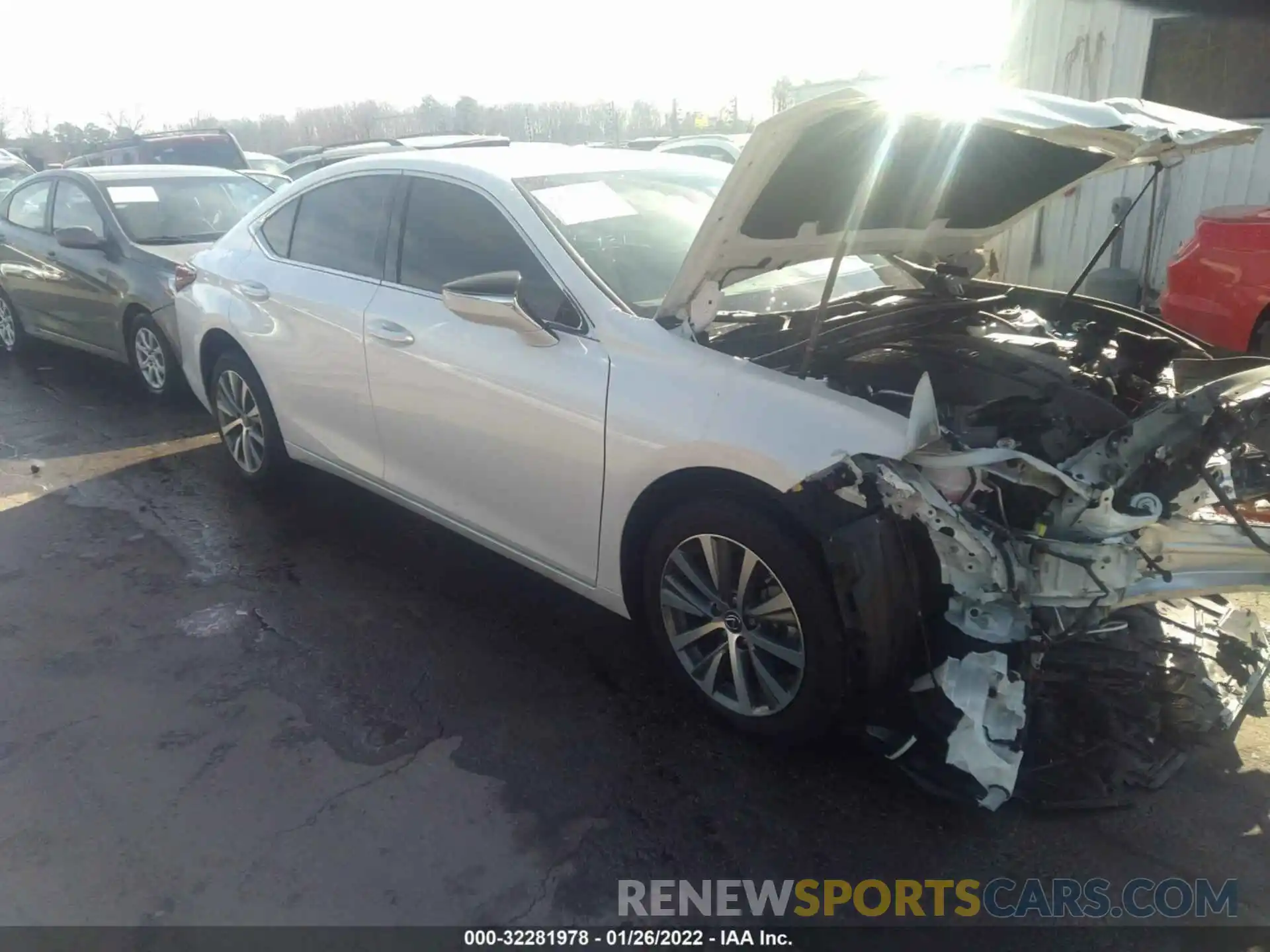 1 Photograph of a damaged car 58AD11D15MU001493 LEXUS ES 2021