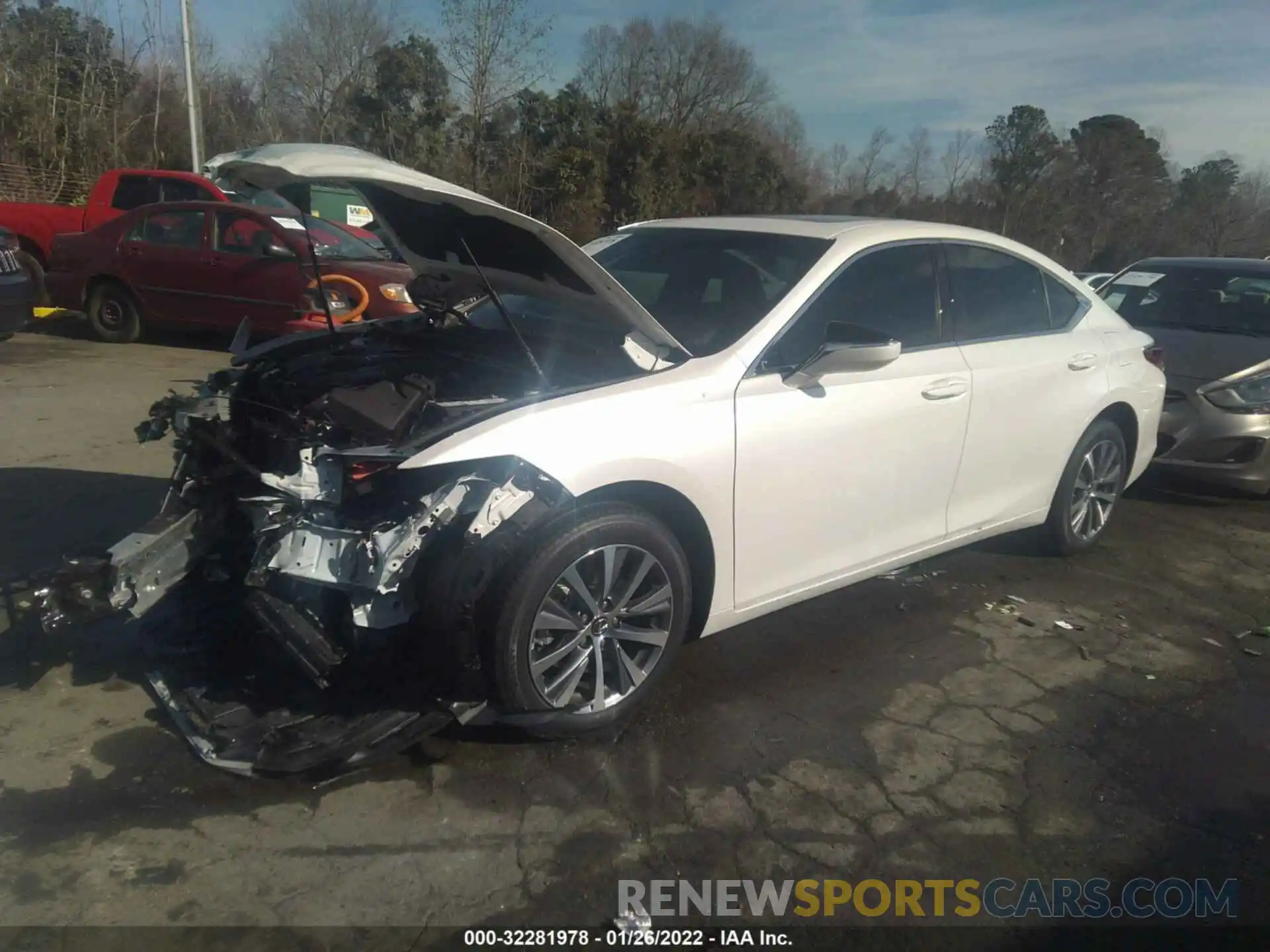 2 Photograph of a damaged car 58AD11D15MU001493 LEXUS ES 2021