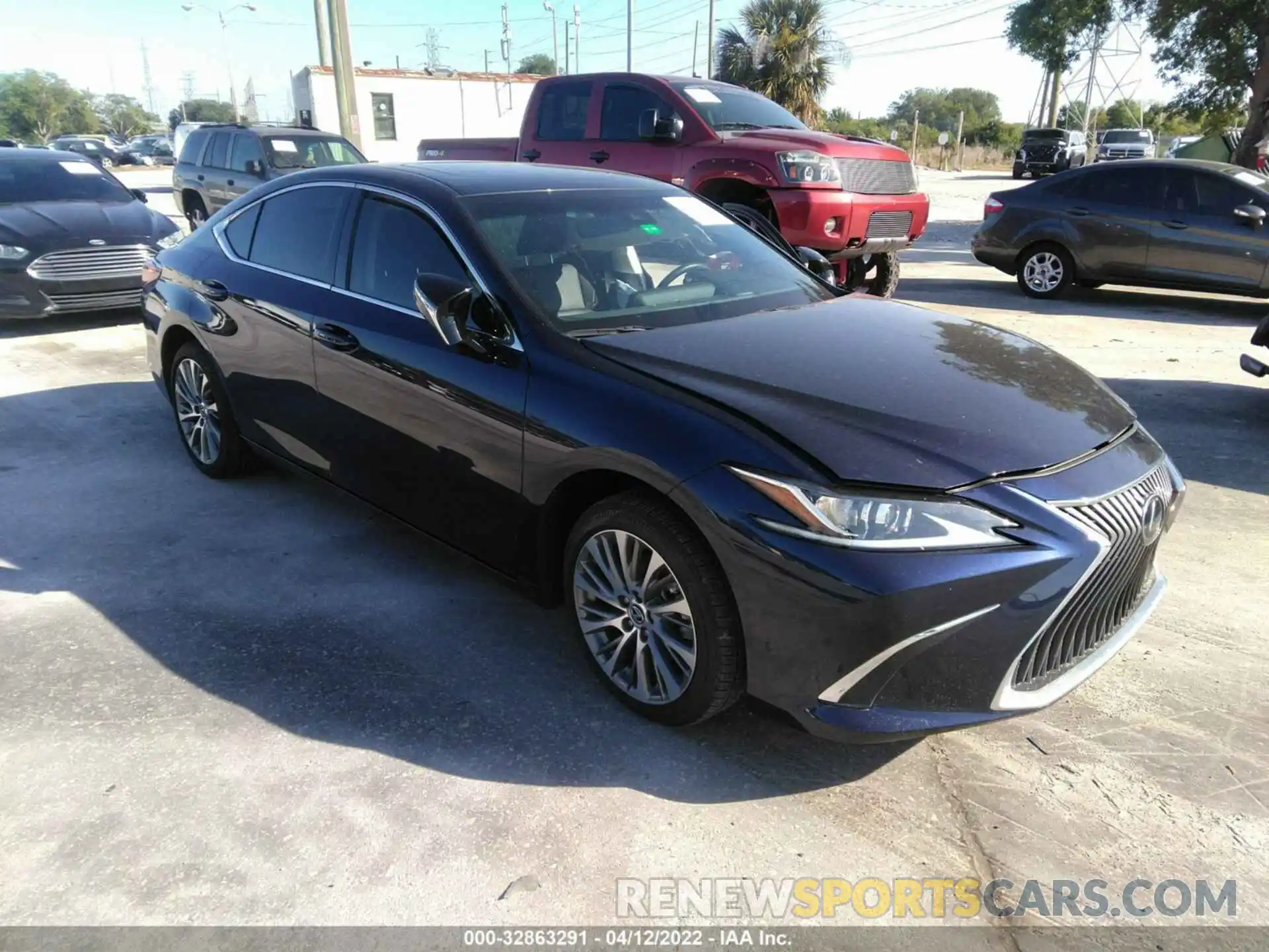 1 Photograph of a damaged car 58AD11D16MU004287 LEXUS ES 2021