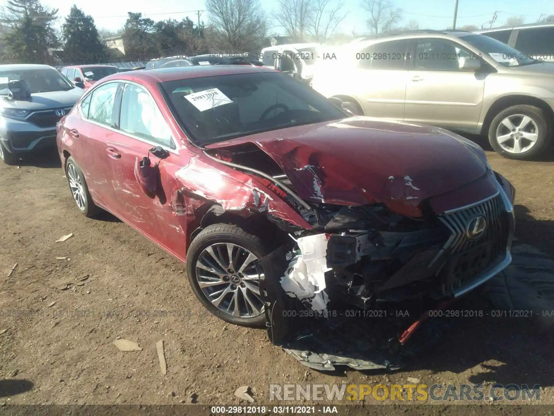 1 Photograph of a damaged car 58AD11D17MU001916 LEXUS ES 2021