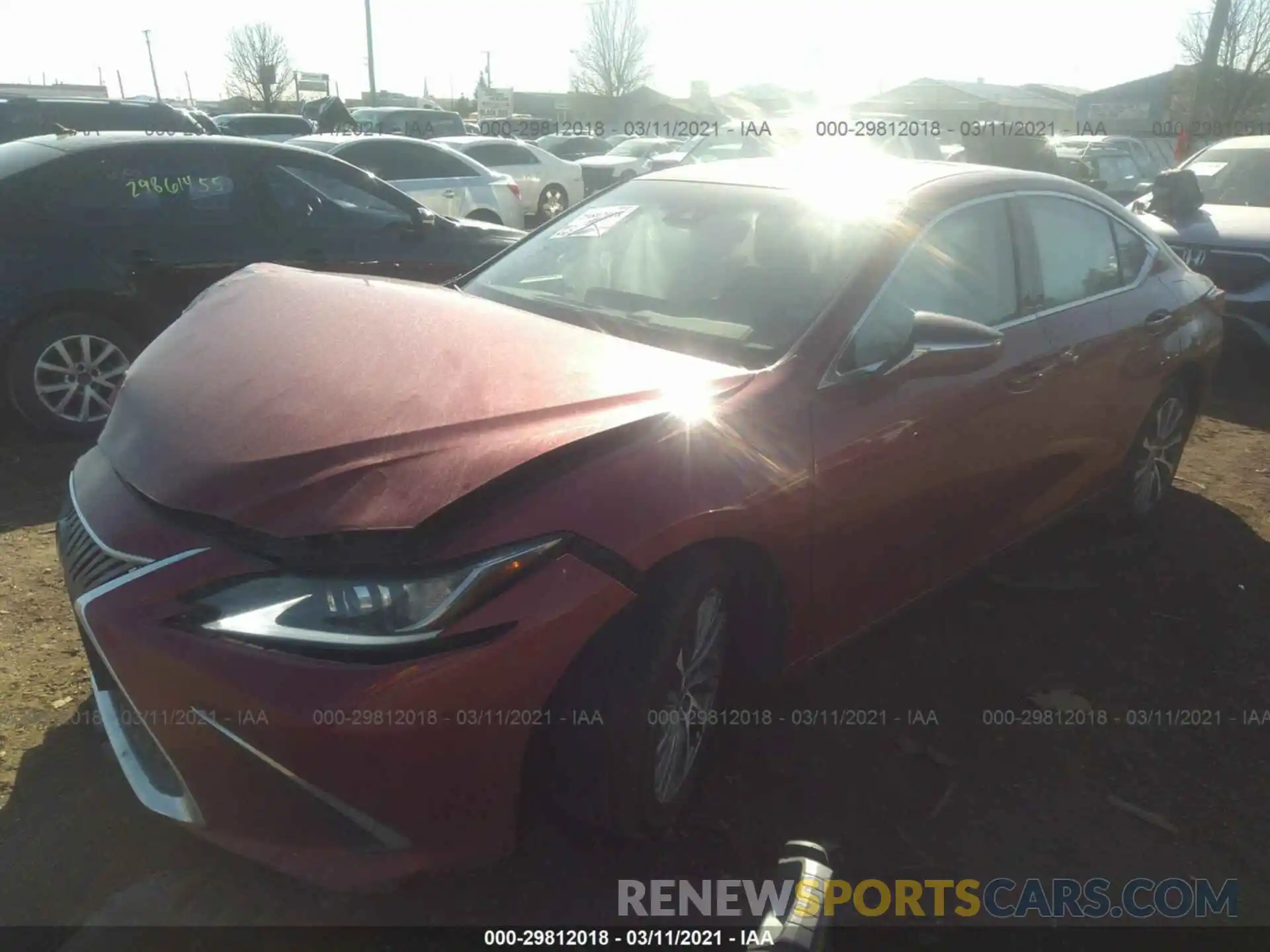 2 Photograph of a damaged car 58AD11D17MU001916 LEXUS ES 2021